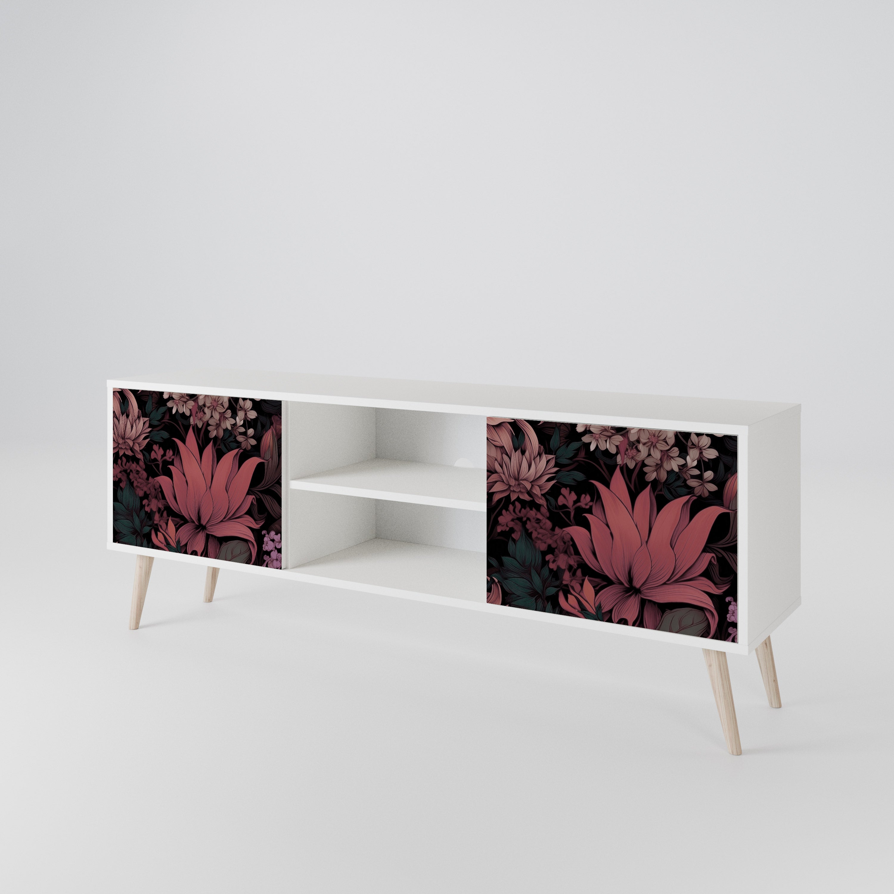FLORAL WHISPER TV-bänk med två dörrar