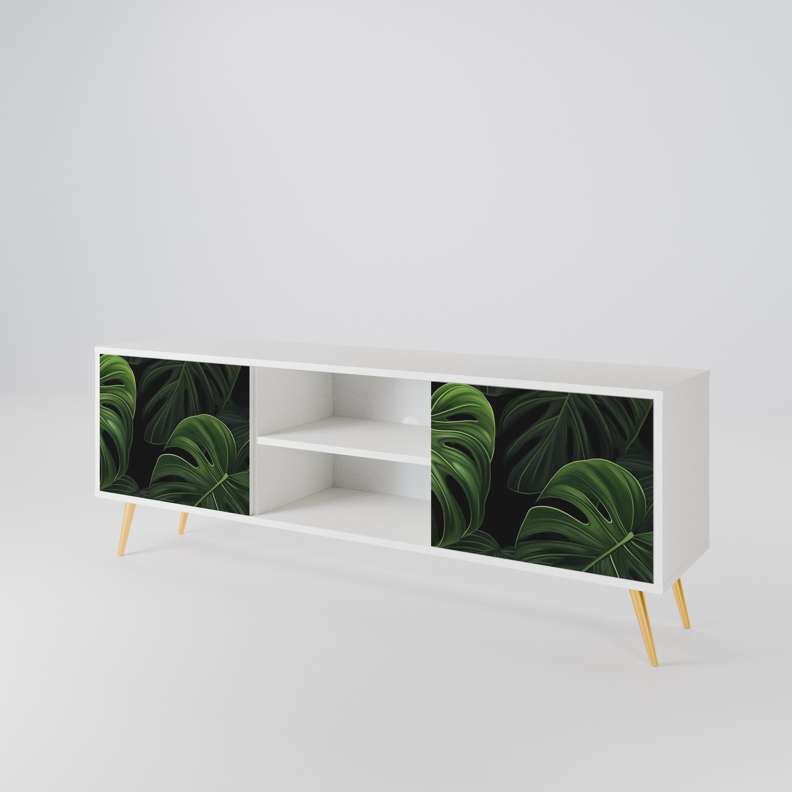 INFINITE MONSTERA TV-bänk med två dörrar