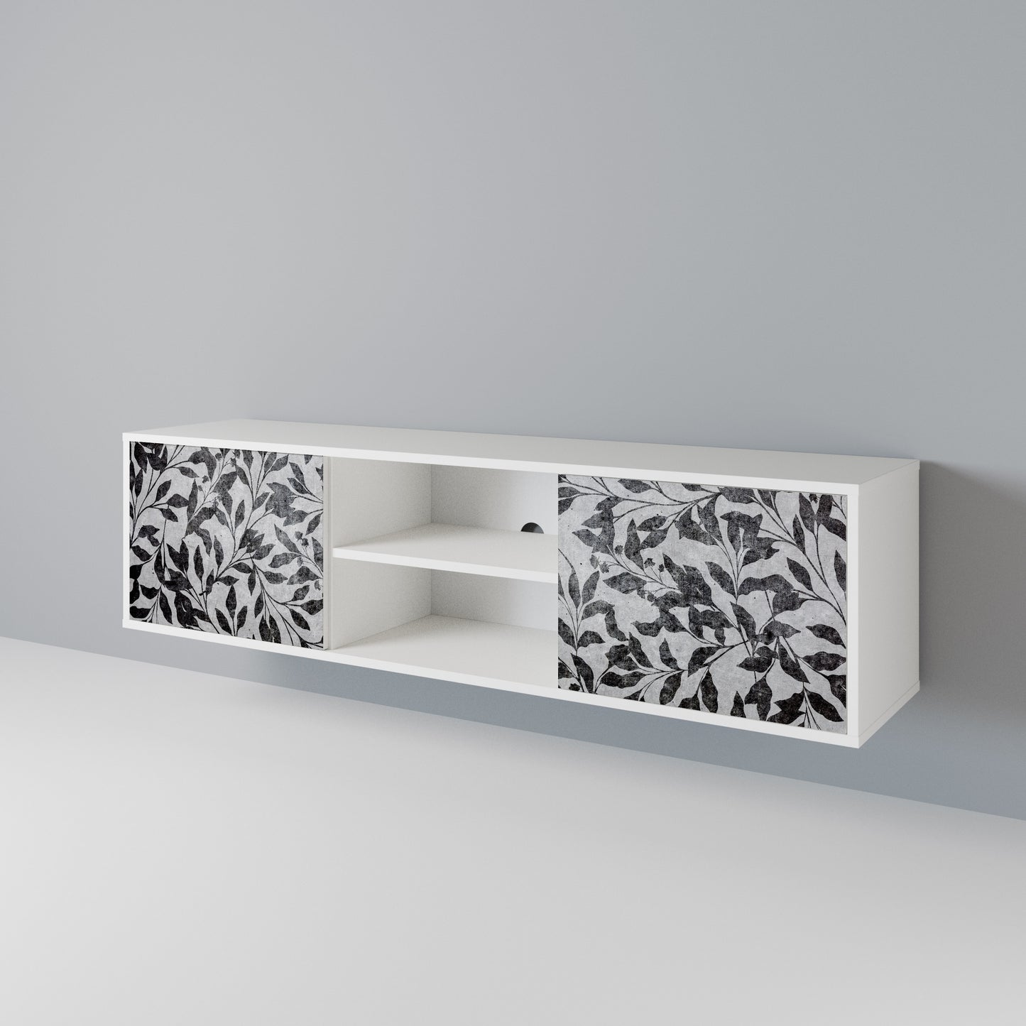 CHARCOAL SPROUT 2-Door TV Cabinet