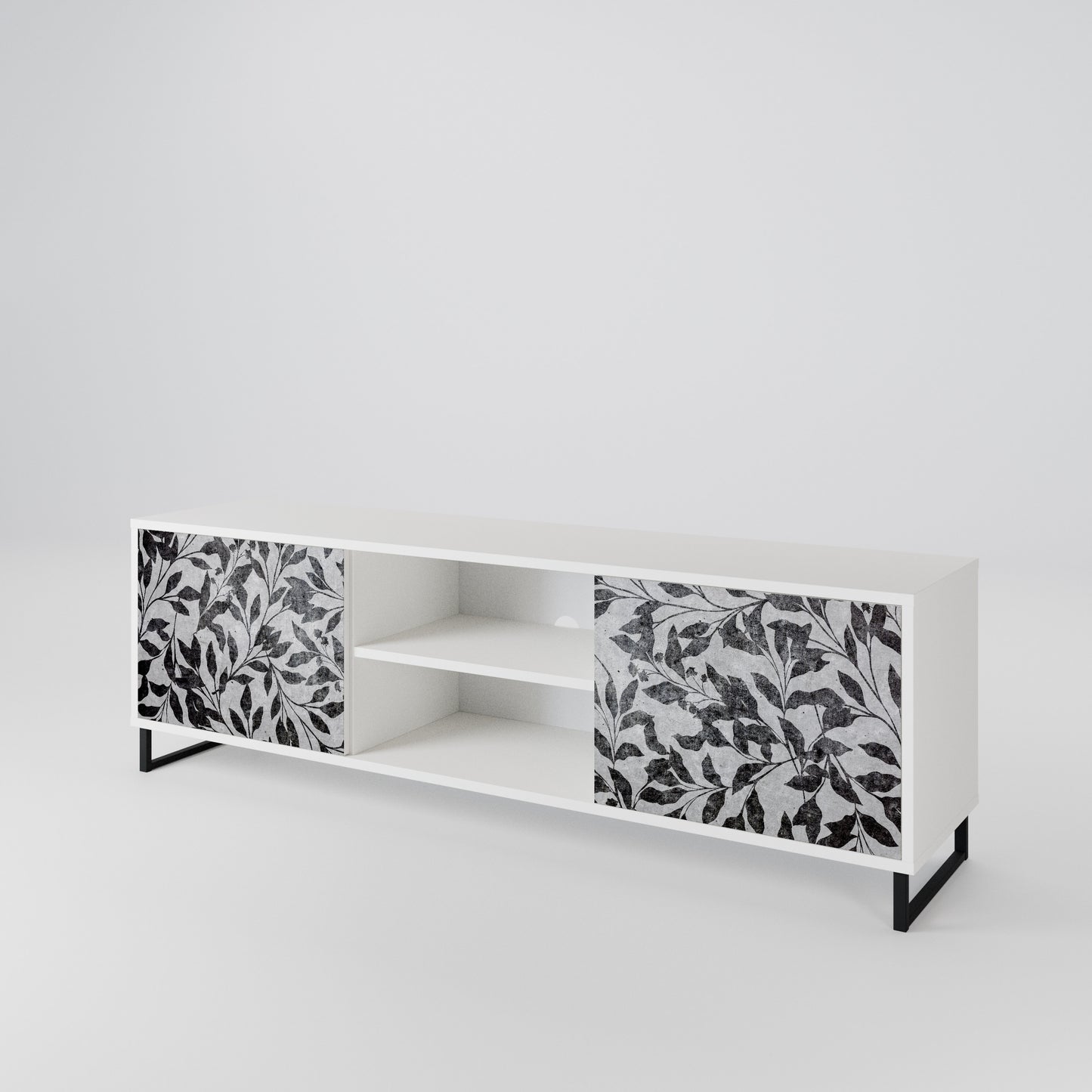 CHARCOAL SPROUT 2-Door TV Cabinet