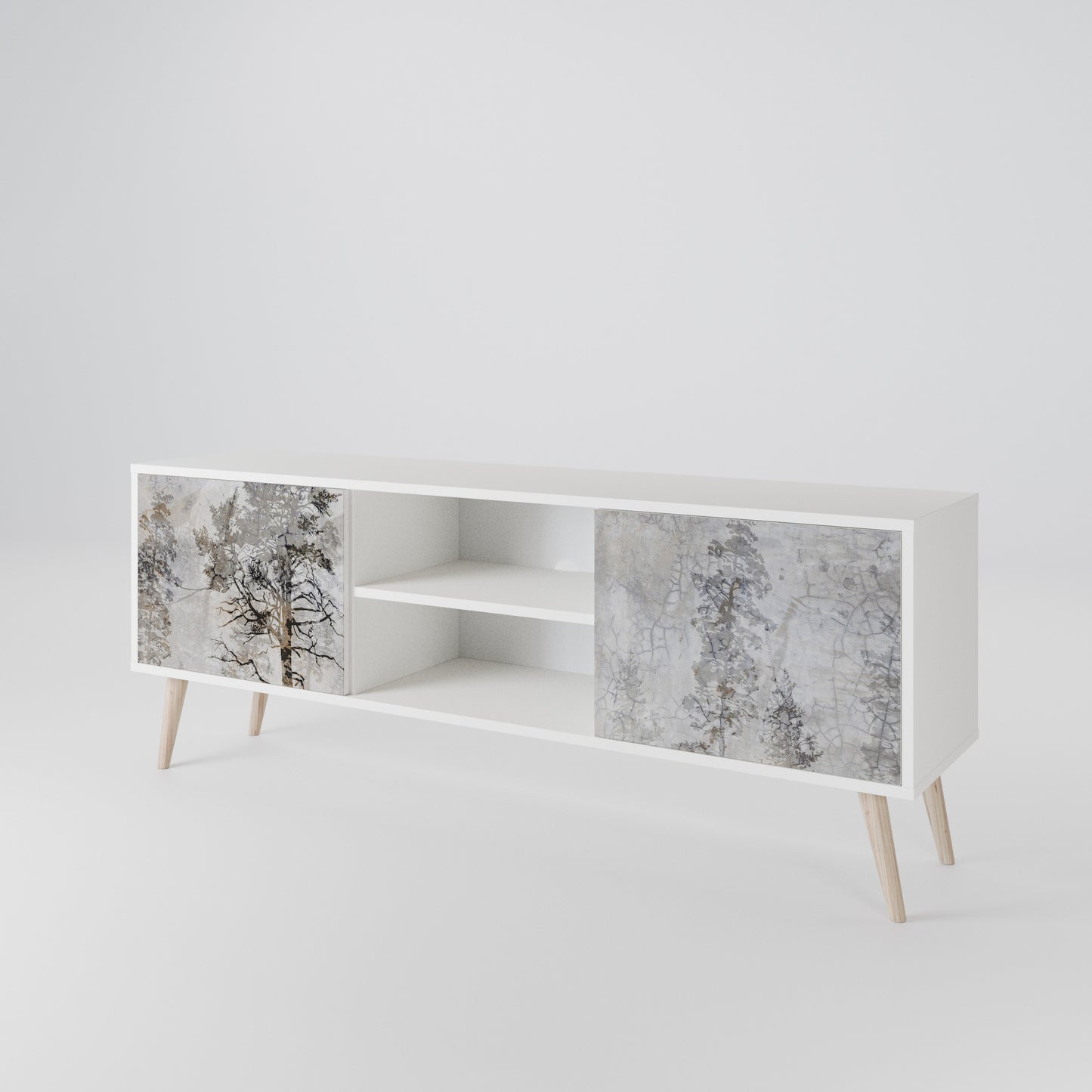 FADE IN THE TREES 2-Door TV Cabinet