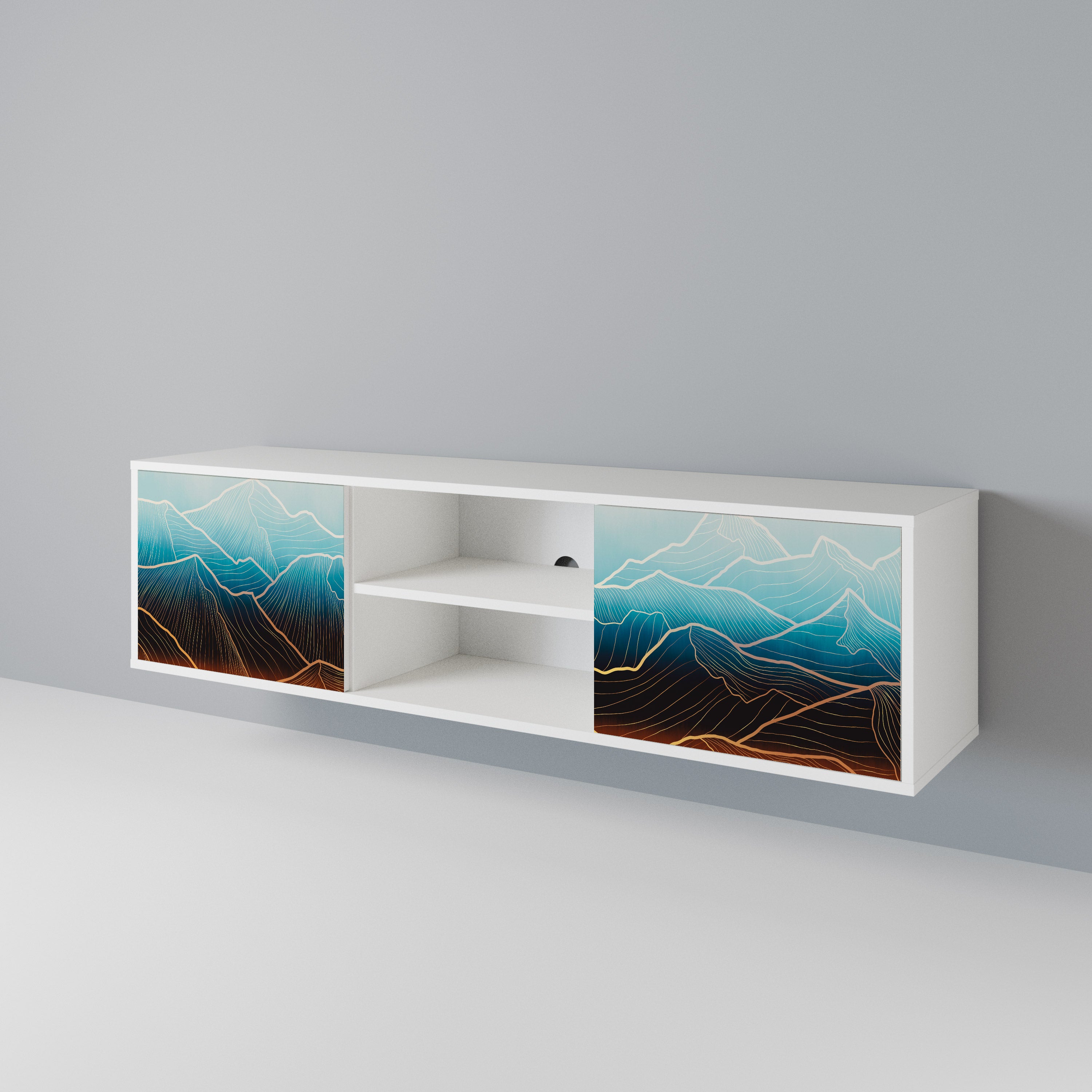 LUNAR SECRETS 2-Door TV Cabinet