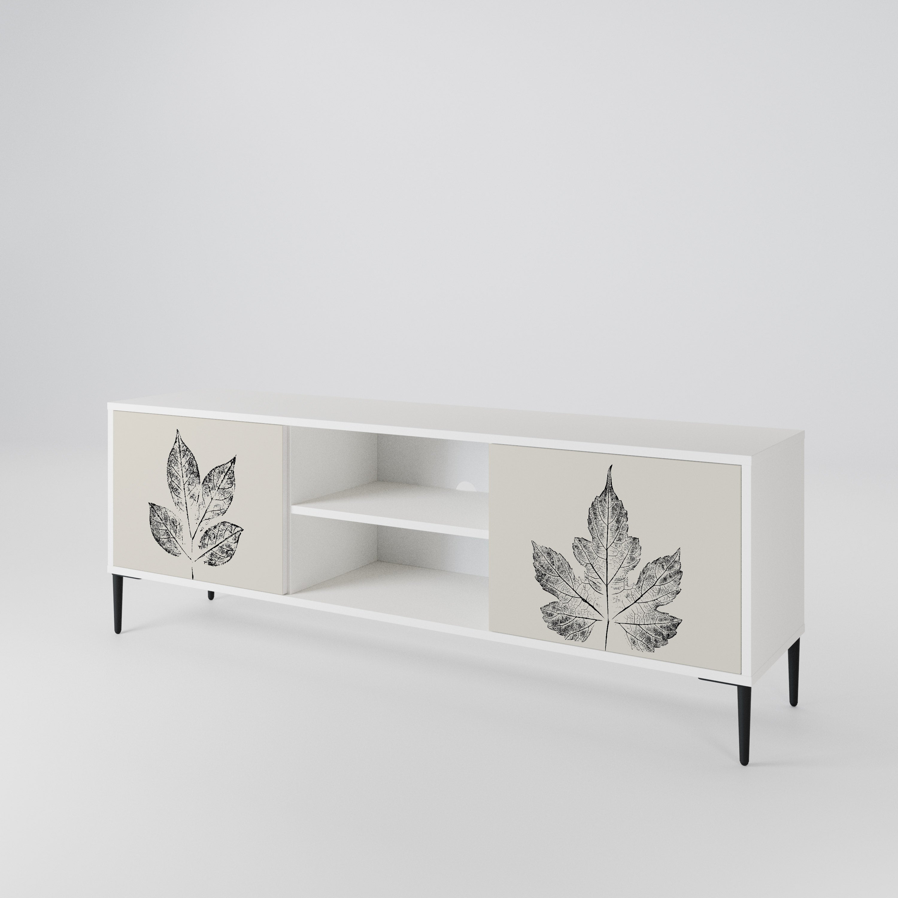 LEAFY STAMPS 2-Door TV Cabinet