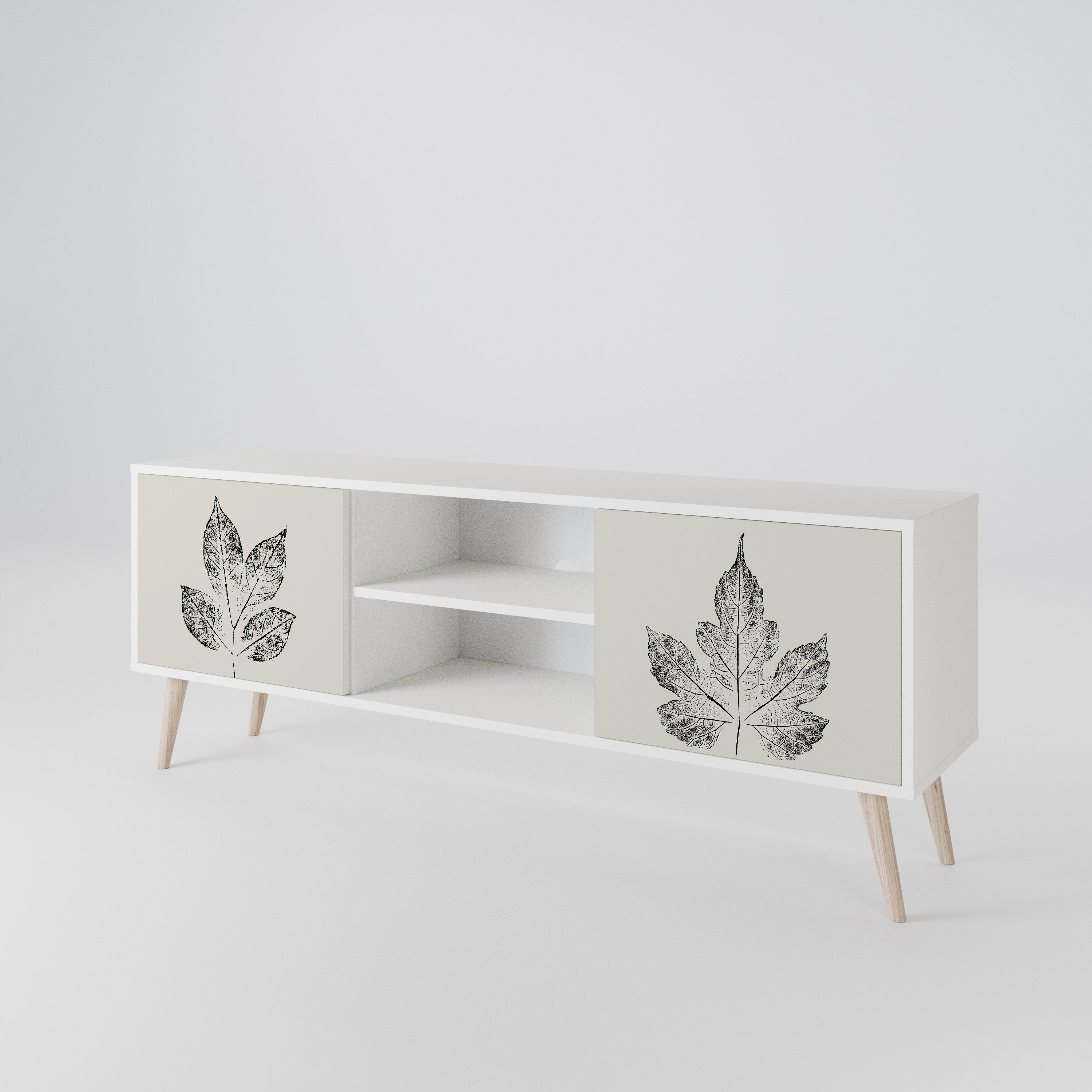 LEAFY STAMPS 2-Door TV Cabinet