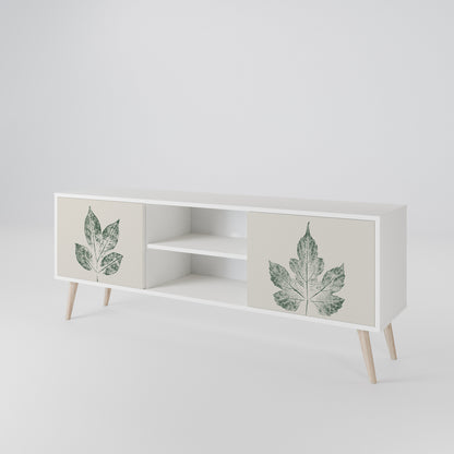 GREEN LEAFY STAMPS TV-bänk med två dörrar