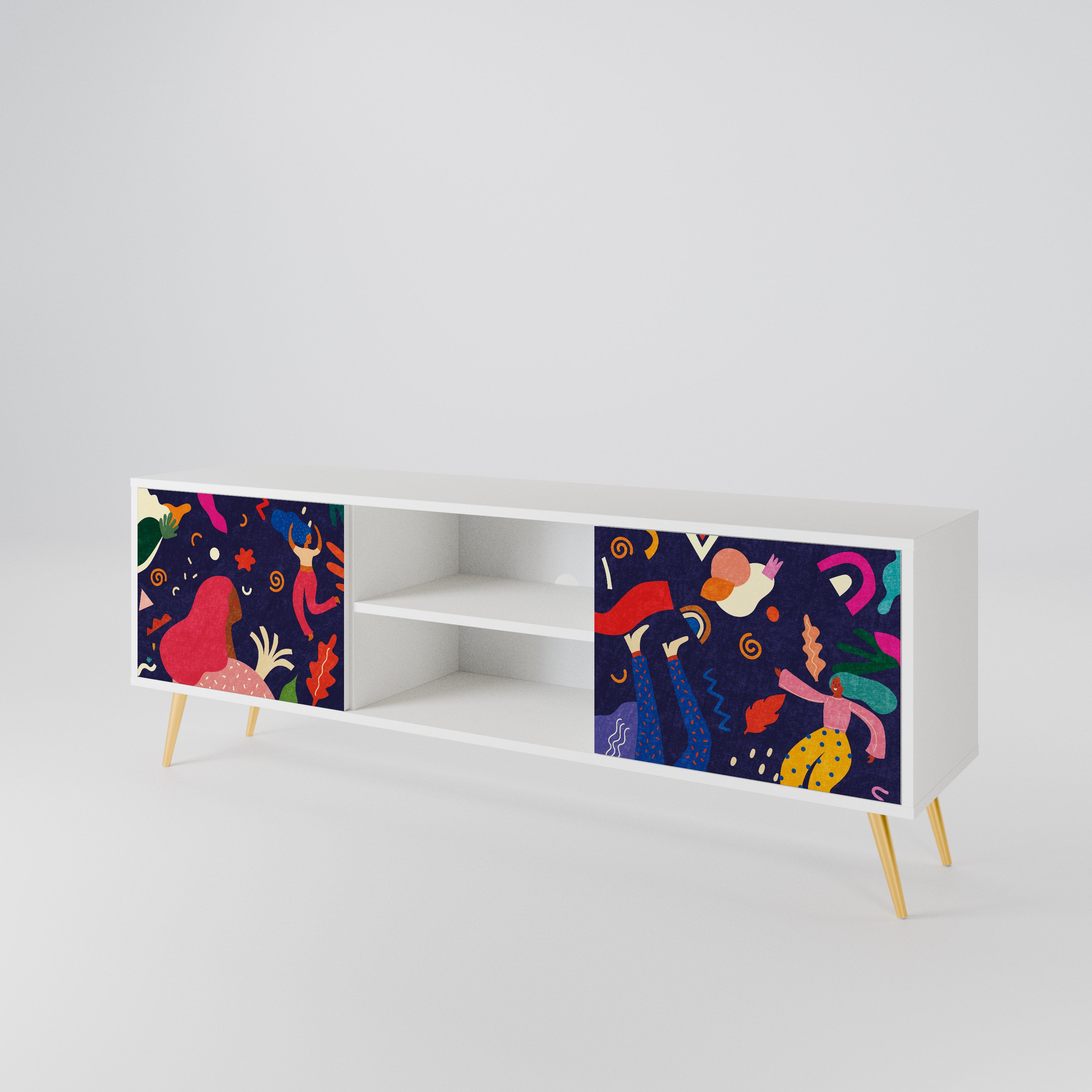FESTIVE PLEASURES 2-Door TV Cabinet