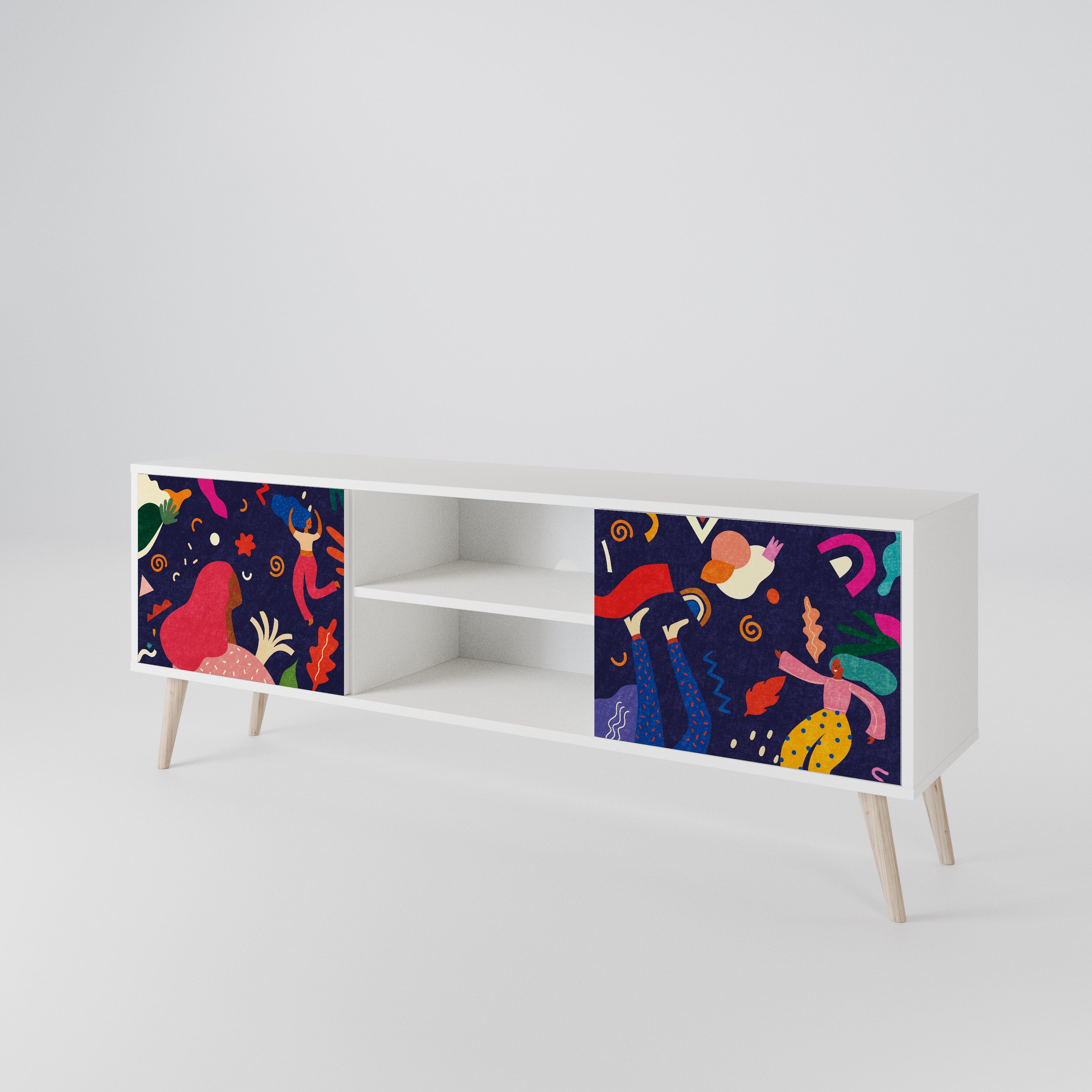 FESTIVE PLEASURES 2-Door TV Cabinet