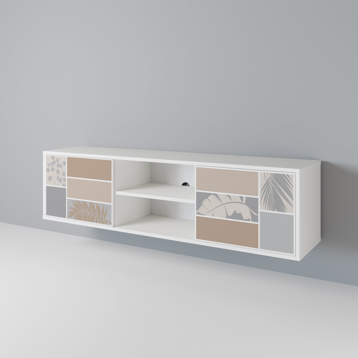 TROPICAL SHAPES 2-Door TV Cabinet