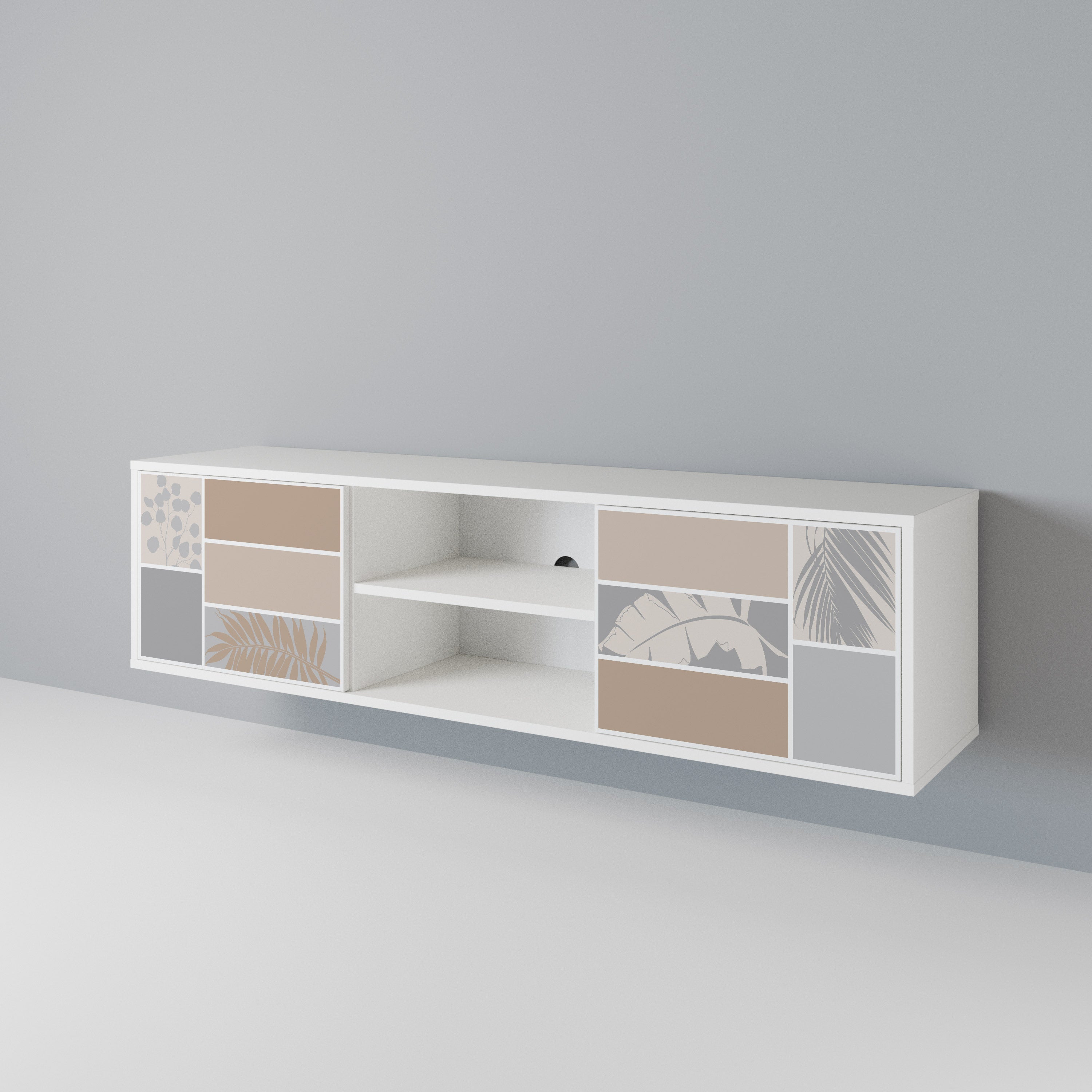 TROPICAL SHAPES 2-Door TV Cabinet