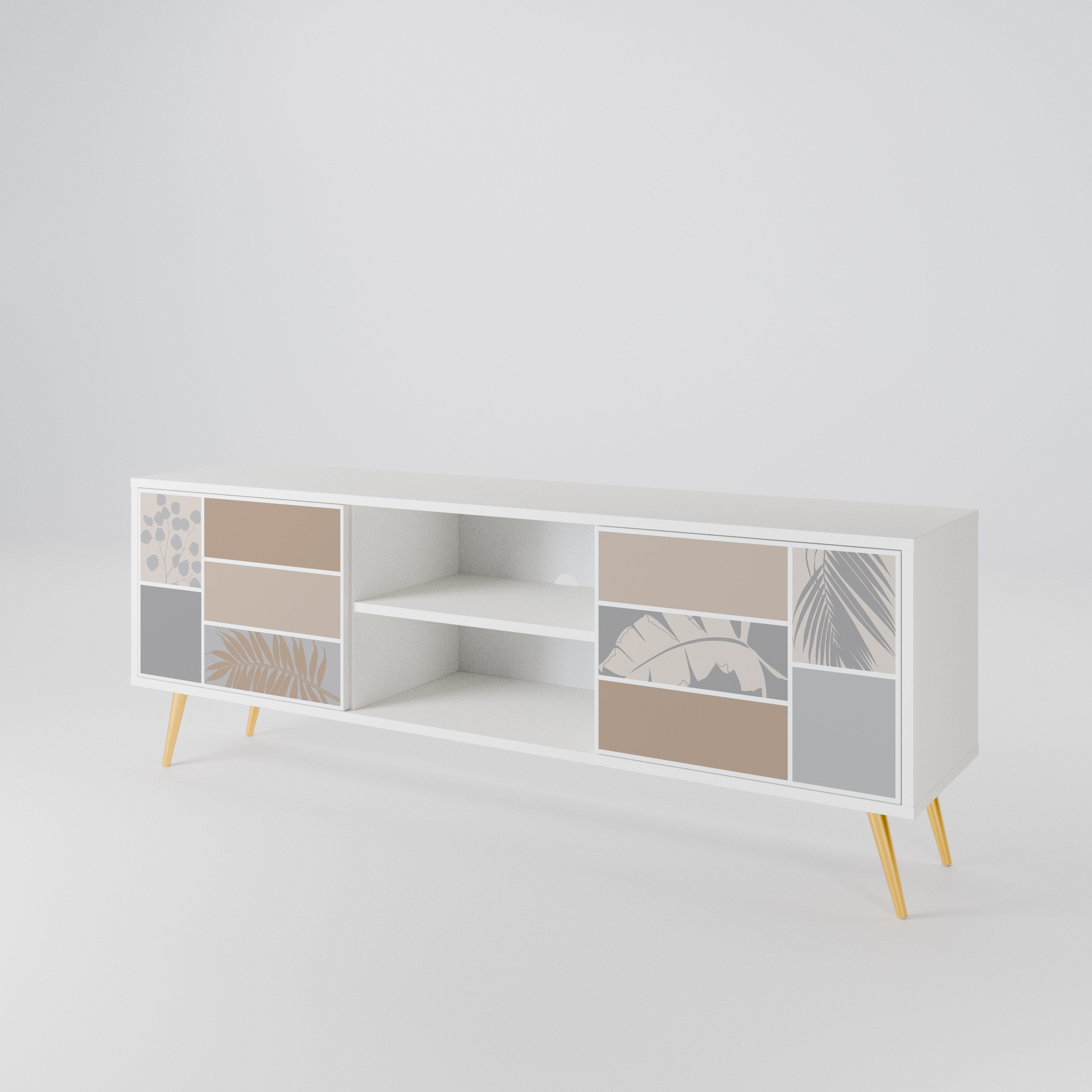 TROPICAL SHAPES 2-Door TV Cabinet