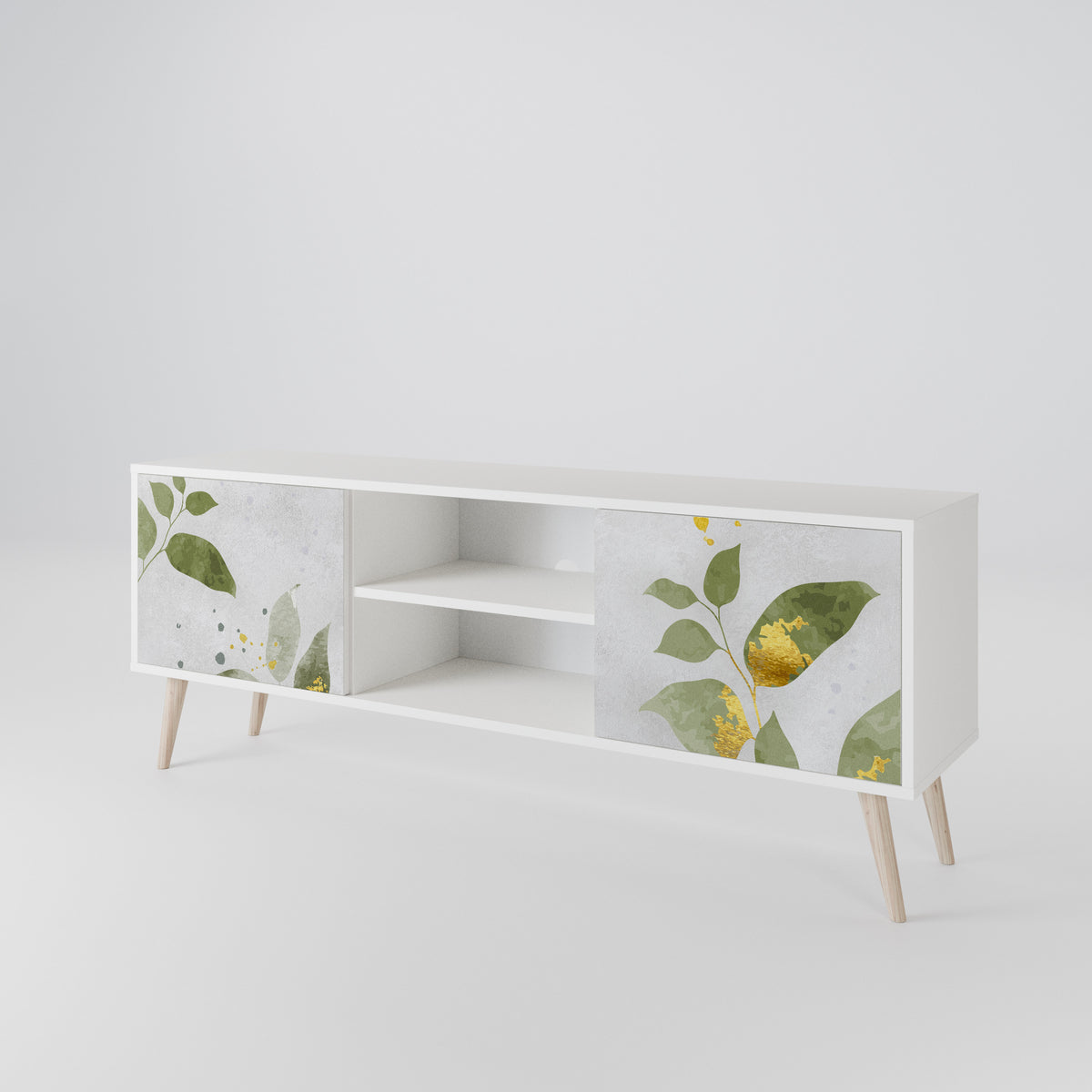 ELEGANT BOTANICS TV-bänk med två dörrar