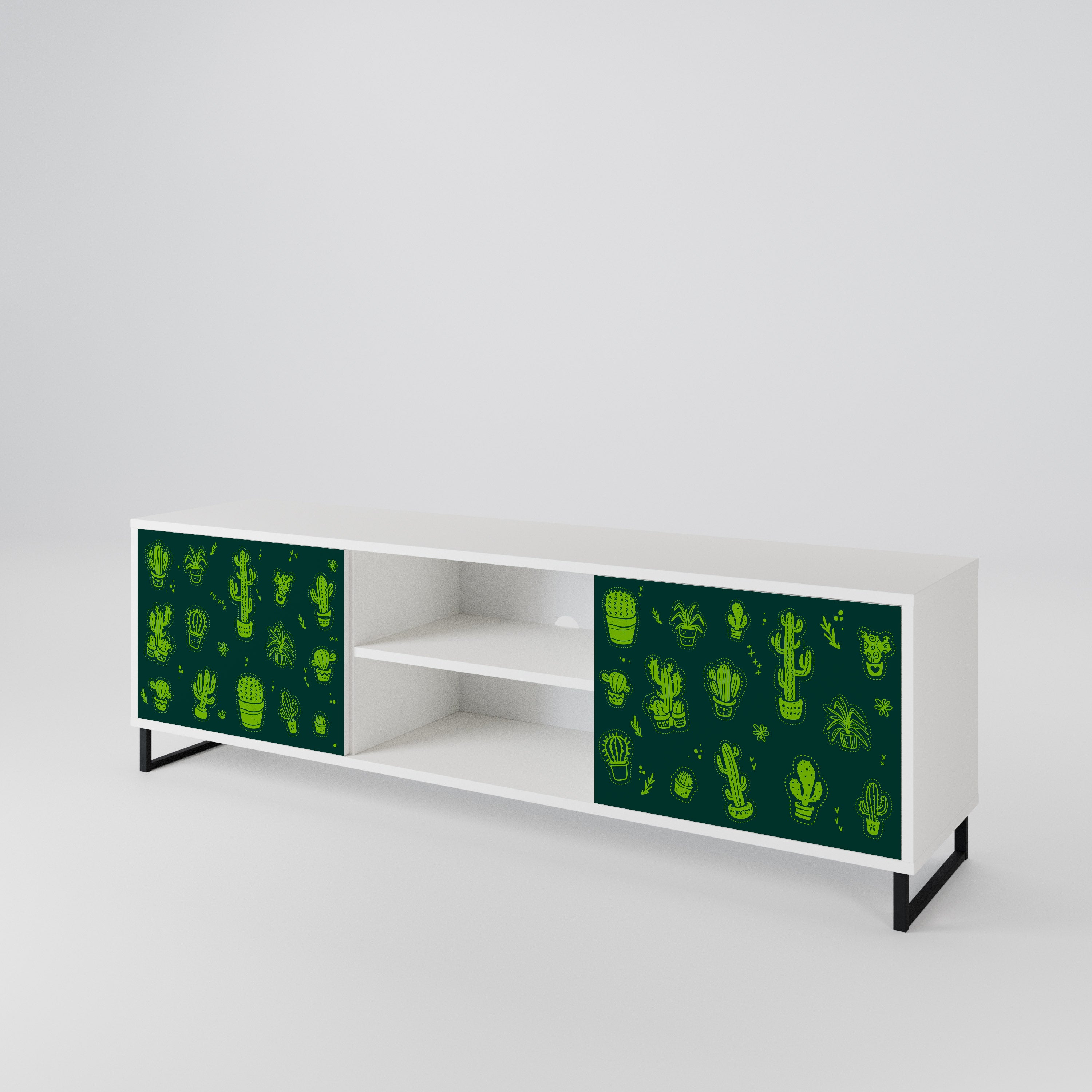 DESERT GREEN 2-Door TV Cabinet