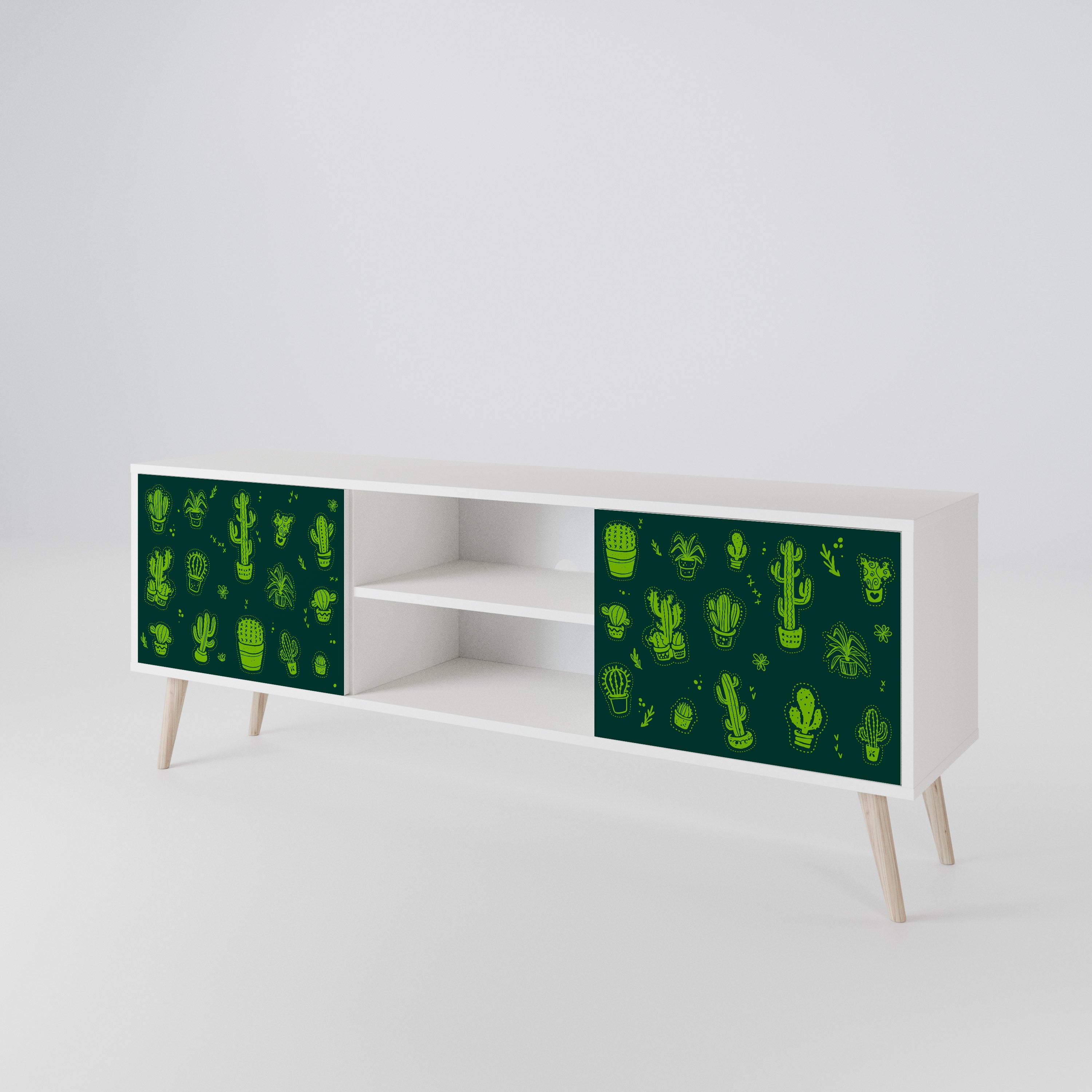 DESERT GREEN 2-Door TV Cabinet