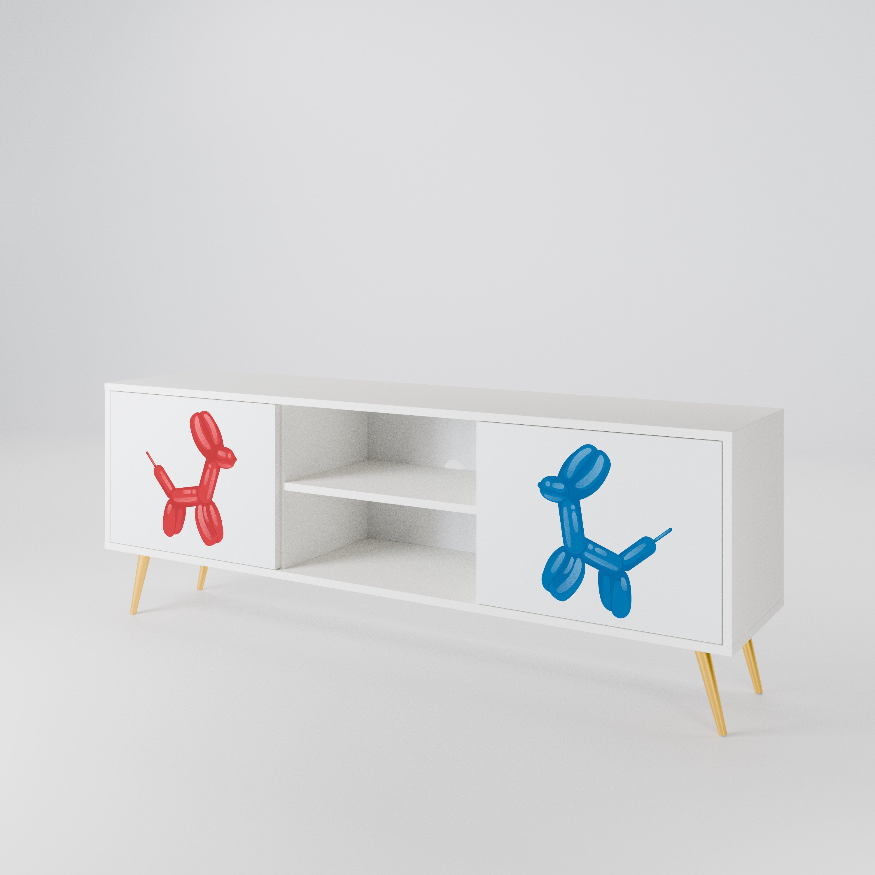 CHILDHOOD MEMORY 2-Door TV Cabinet