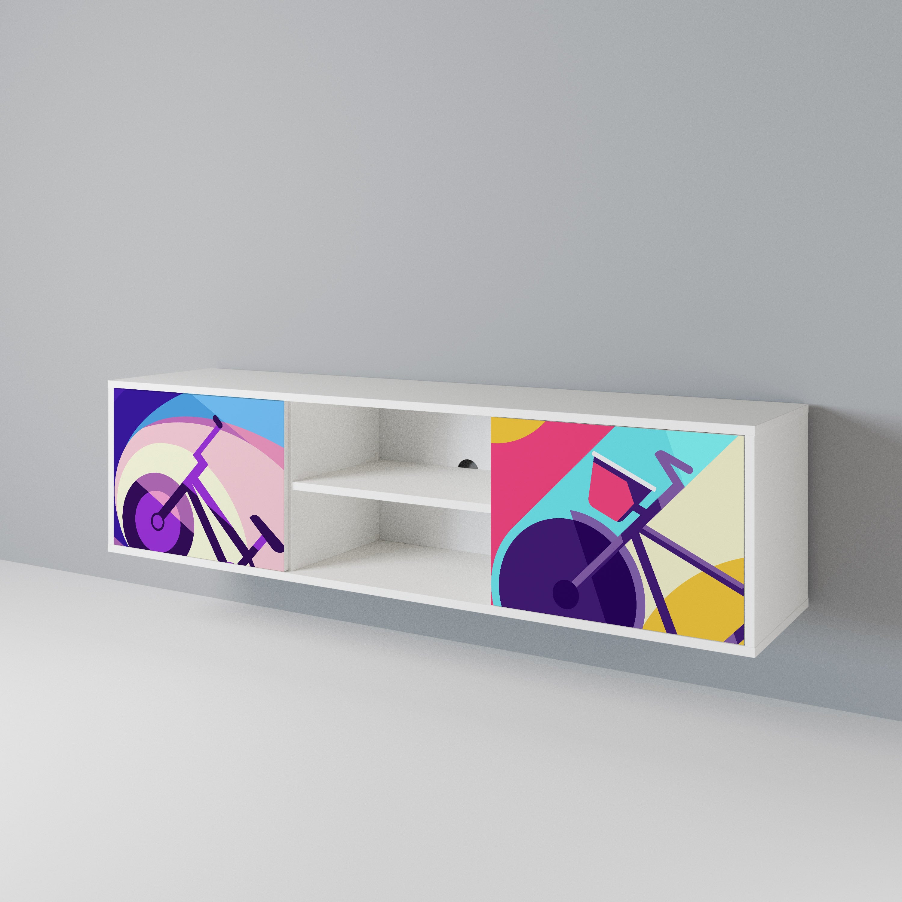 BIKE DREAMS 2-Door TV Cabinet