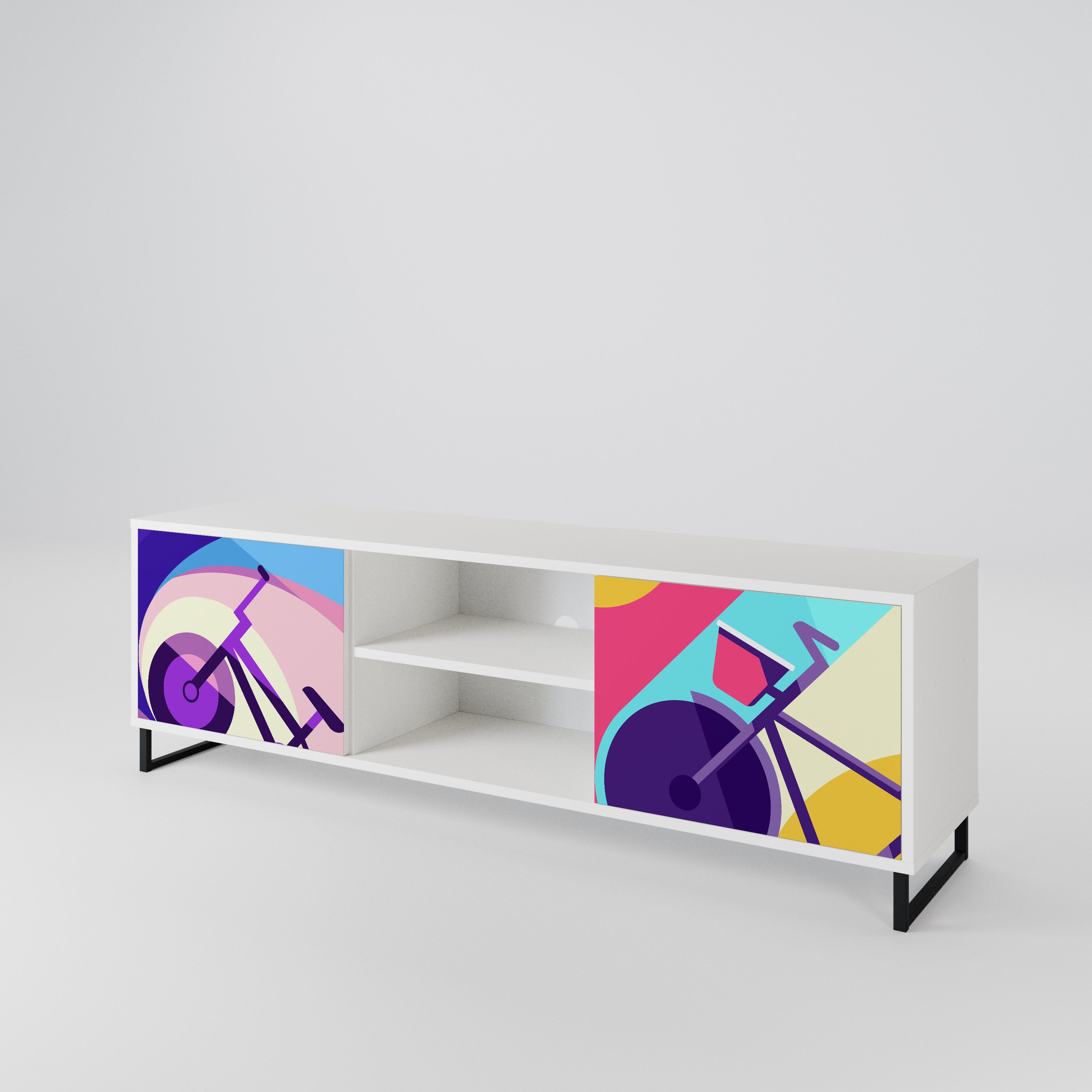 BIKE DREAMS 2-Door TV Cabinet