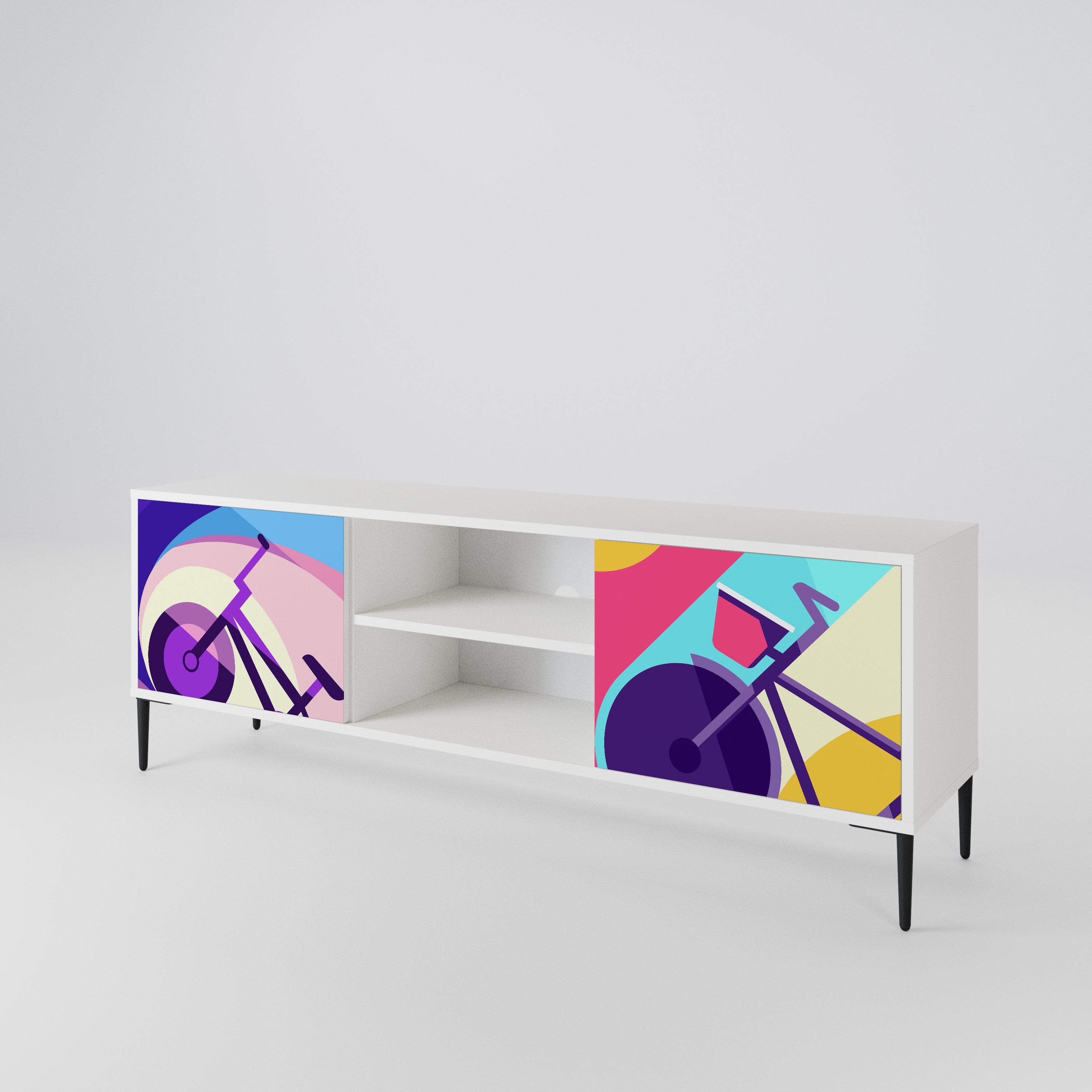 BIKE DREAMS 2-Door TV Cabinet