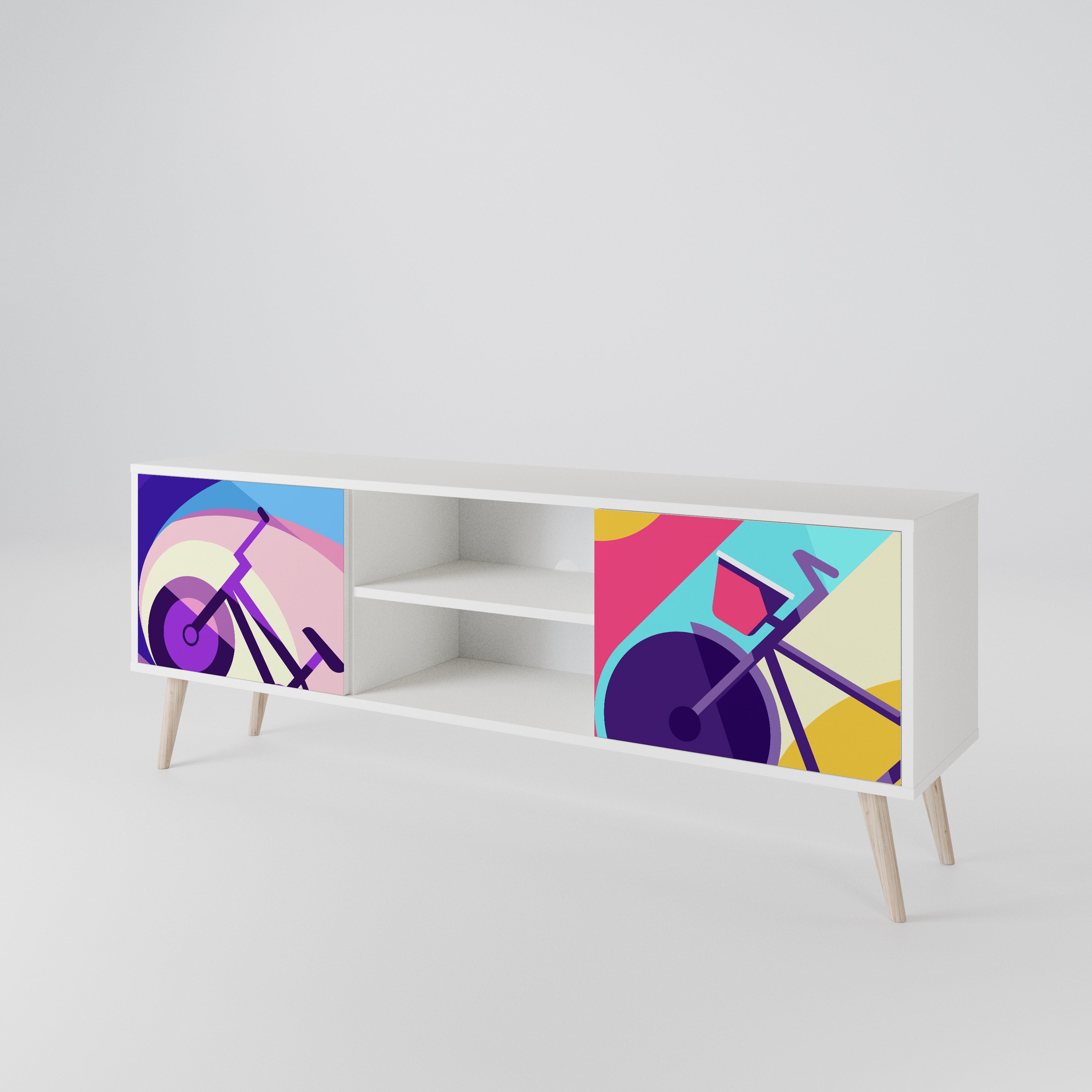 BIKE DREAMS 2-Door TV Cabinet