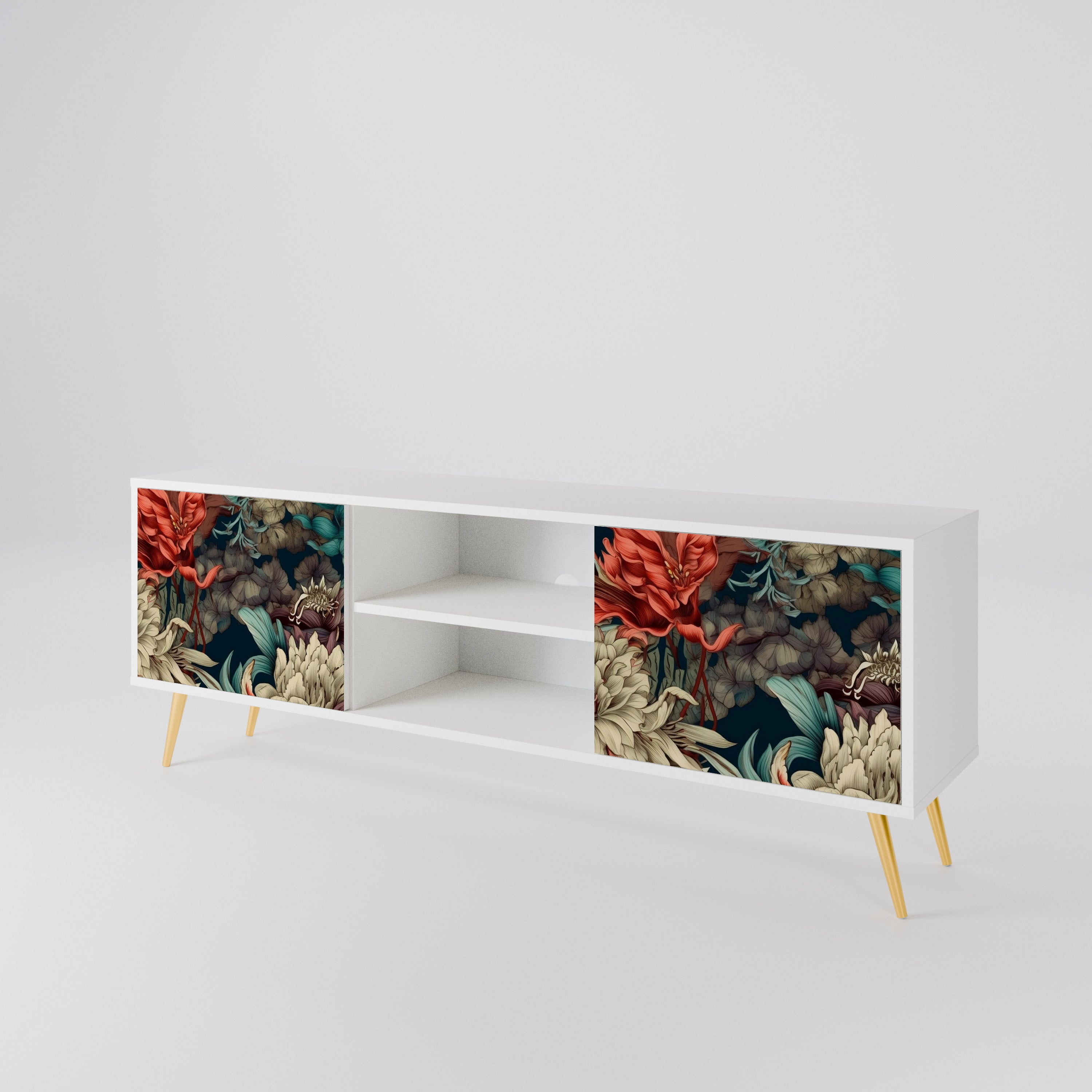 SPROUTING GRACE 2-Door TV Cabinet