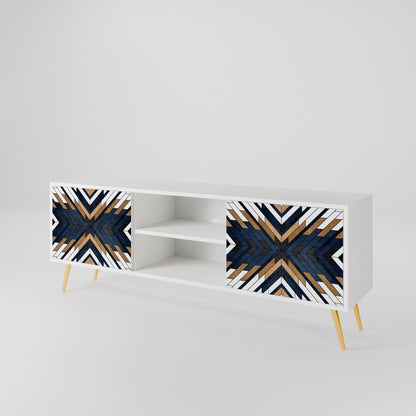 ARTFUL GEOMETRY TV-bänk med två dörrar