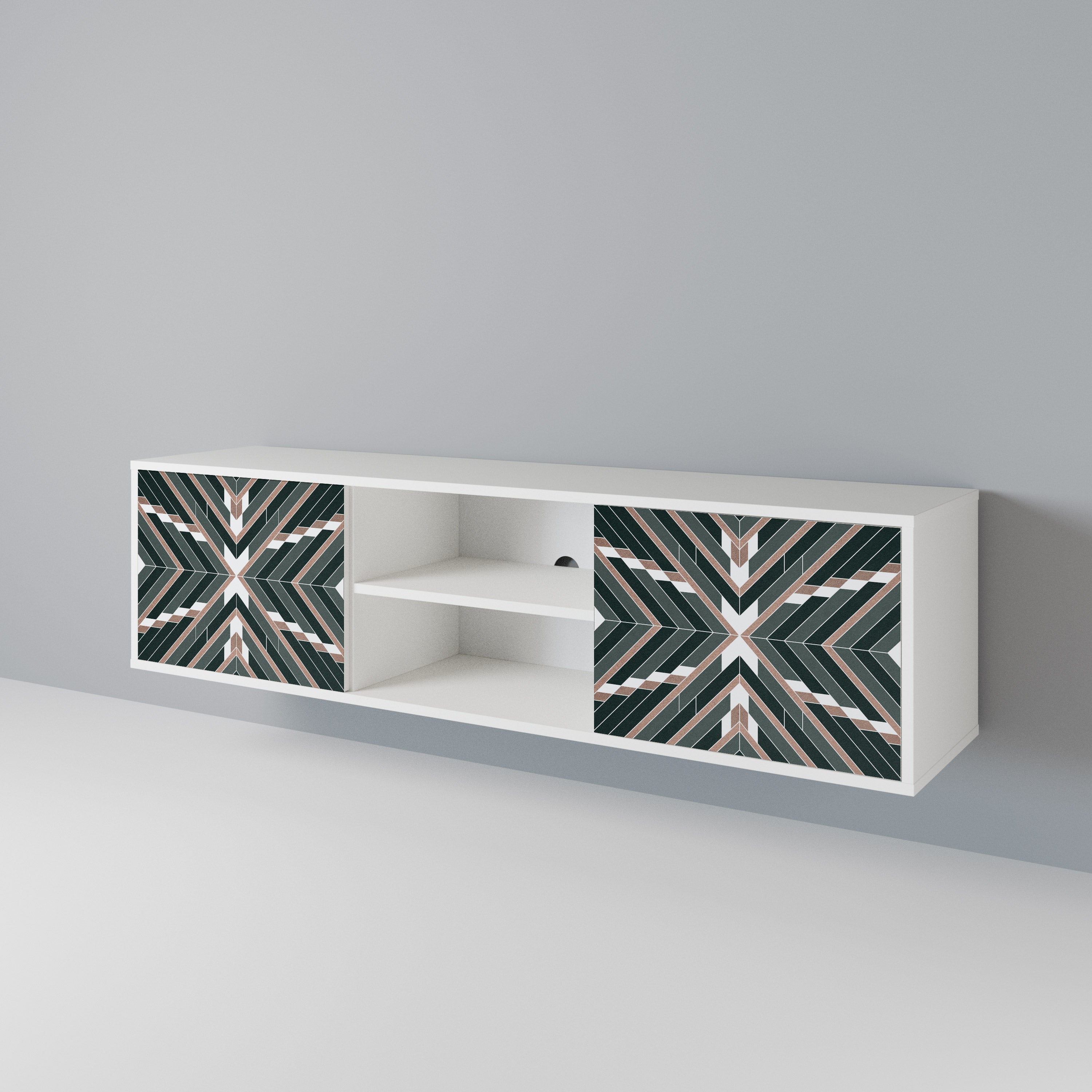 DIMENSION DELIGHTS 2-Door TV Cabinet