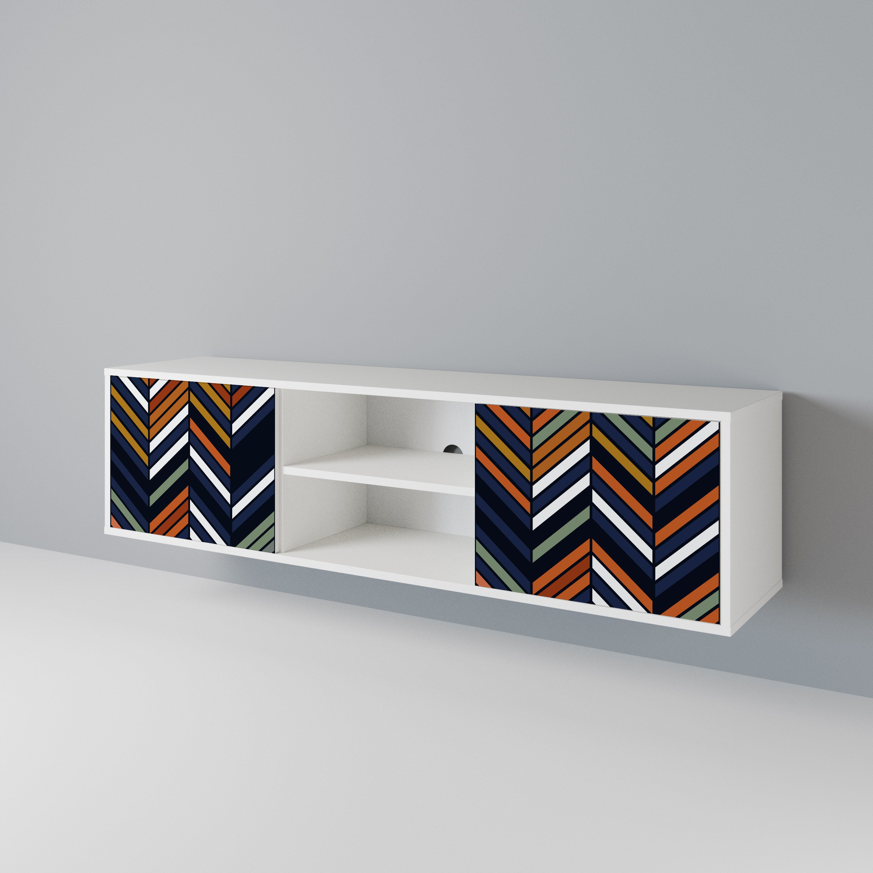VIBRANT PATCHWORK 2-Door TV Cabinet