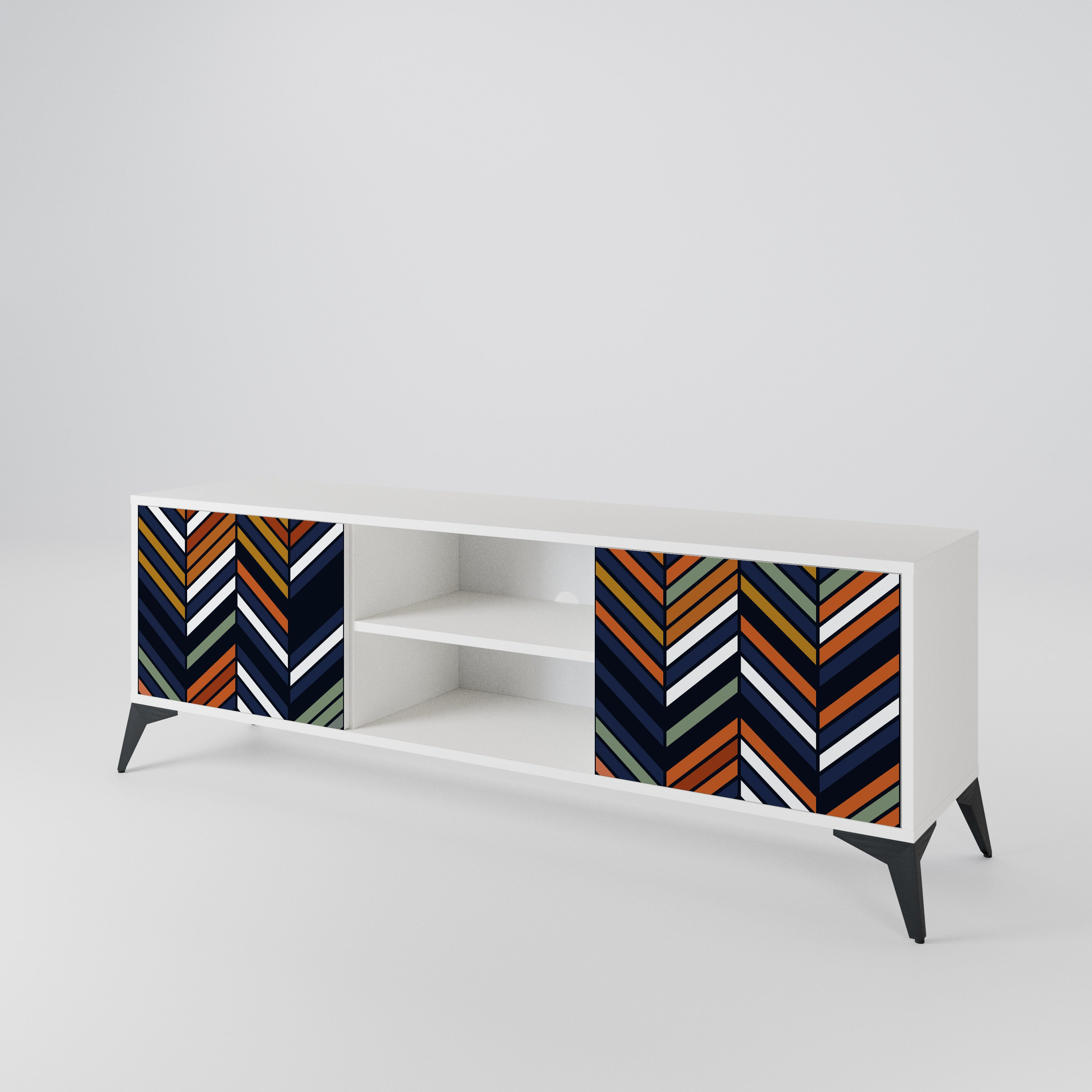 VIBRANT PATCHWORK 2-Door TV Cabinet