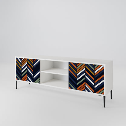 VIBRANT PATCHWORK TV-bänk med två dörrar