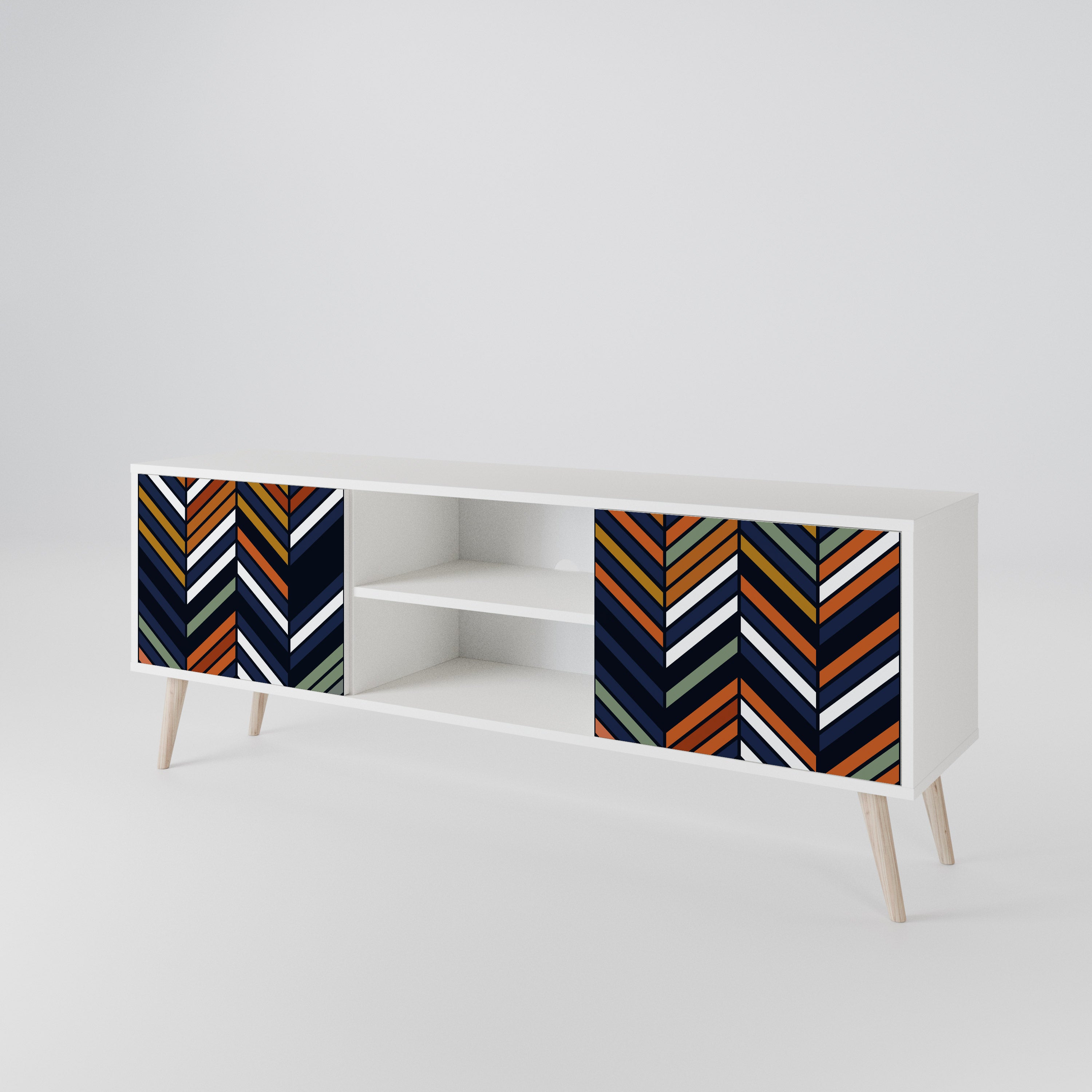 VIBRANT PATCHWORK 2-Door TV Cabinet