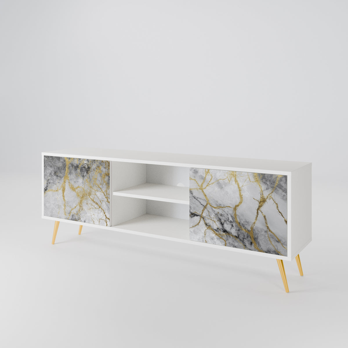 TIMELESS GLIDE TV-bänk med två dörrar