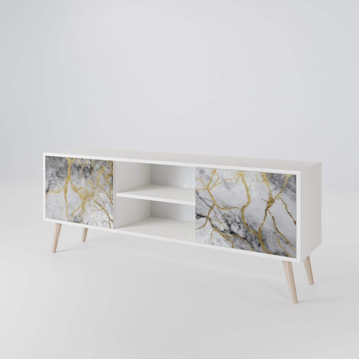 TIMELESS GLIDE TV-bänk med två dörrar