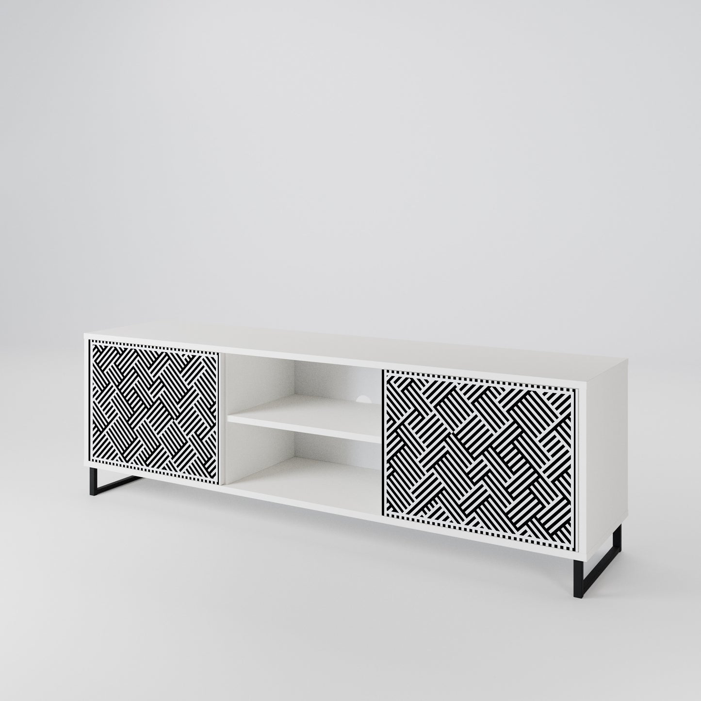 TEMPORARY SEQUENCE TV-bänk med två dörrar
