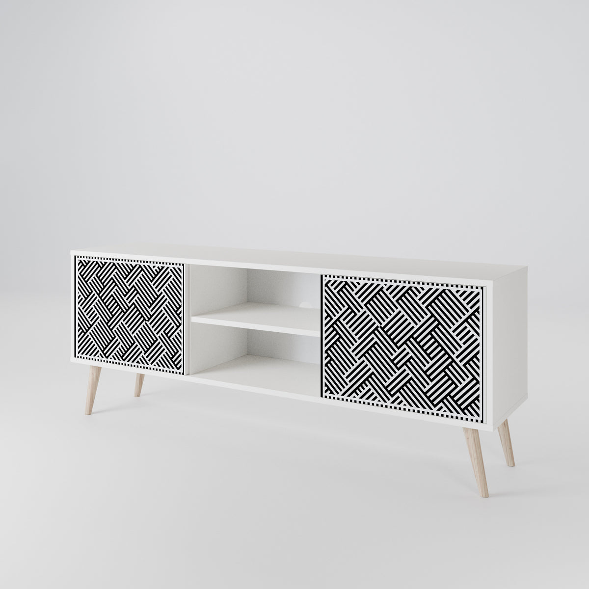 TEMPORARY SEQUENCE TV-bänk med två dörrar