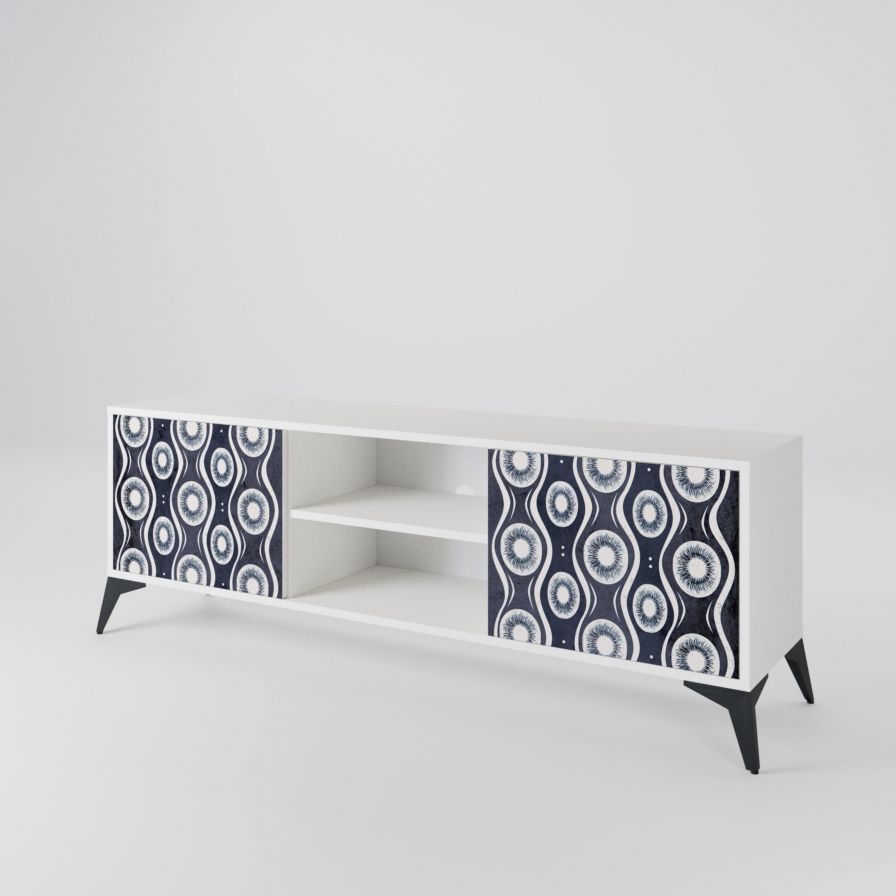 GRAPHITE EYES 2-Door TV Cabinet