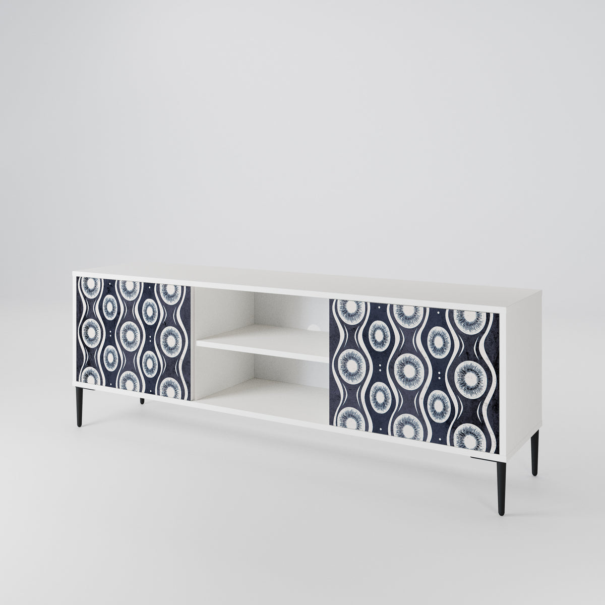 GRAPHITE EYES 2-Door TV Cabinet