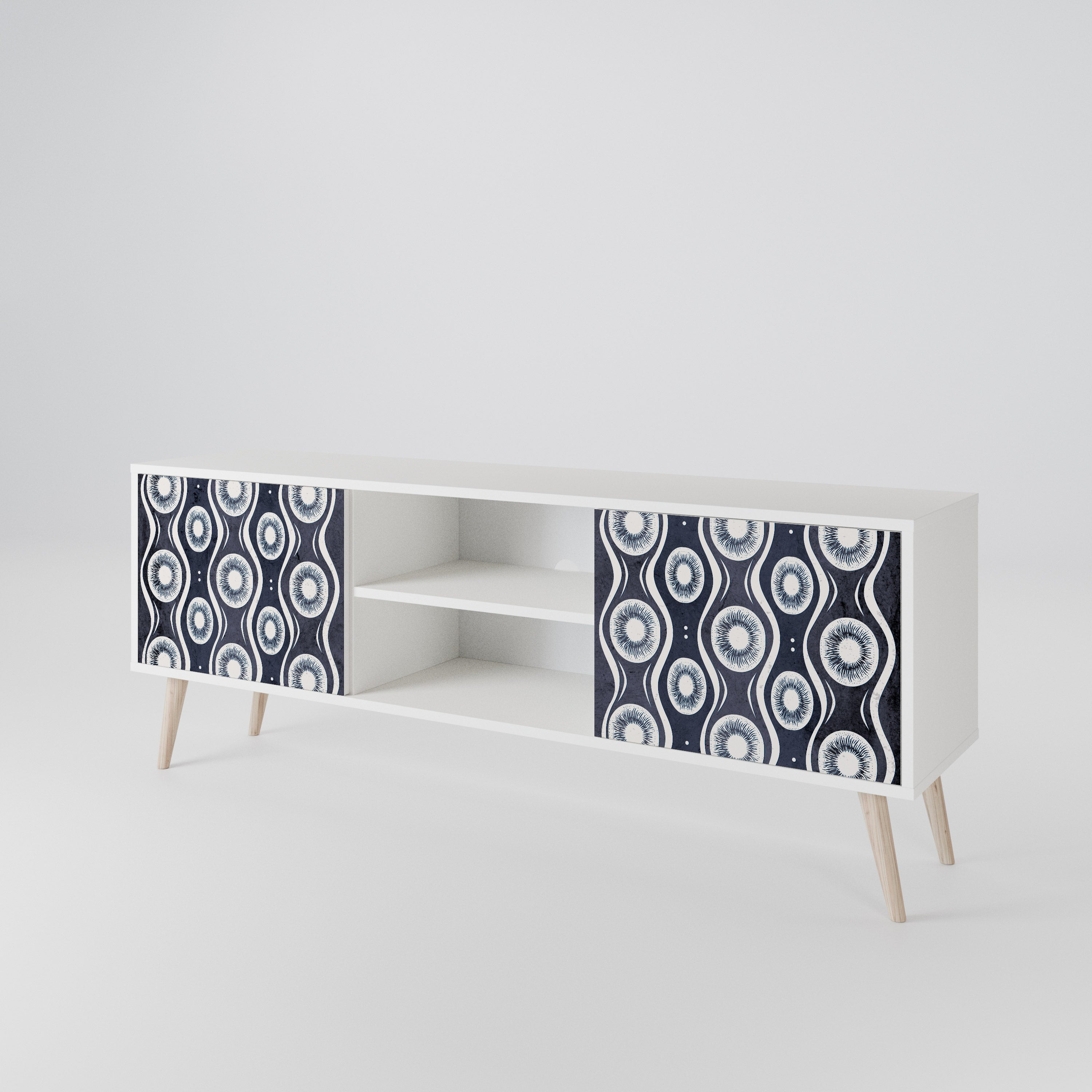 GRAPHITE EYES 2-Door TV Cabinet
