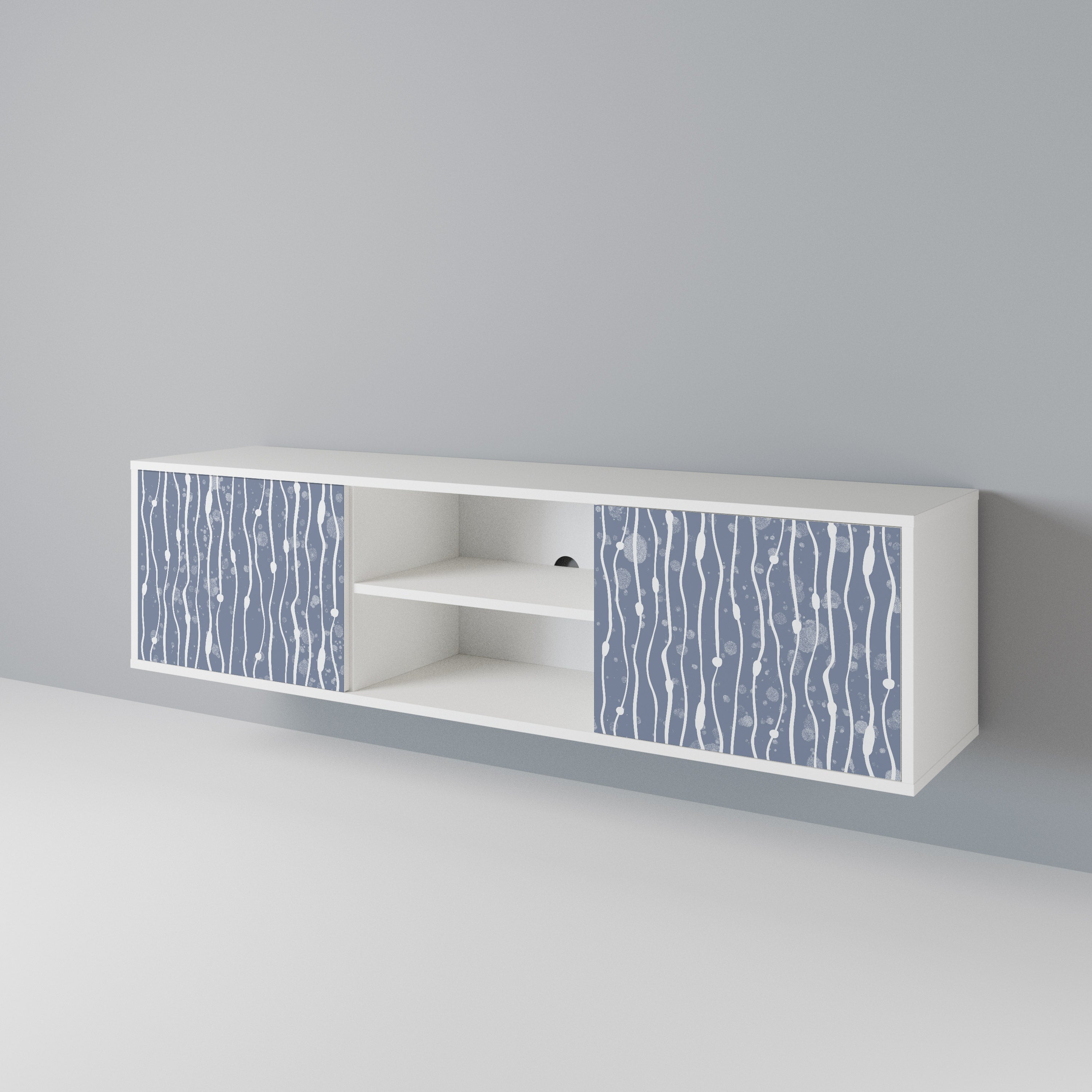 GRAPHITE RAIN 2-Door TV Cabinet