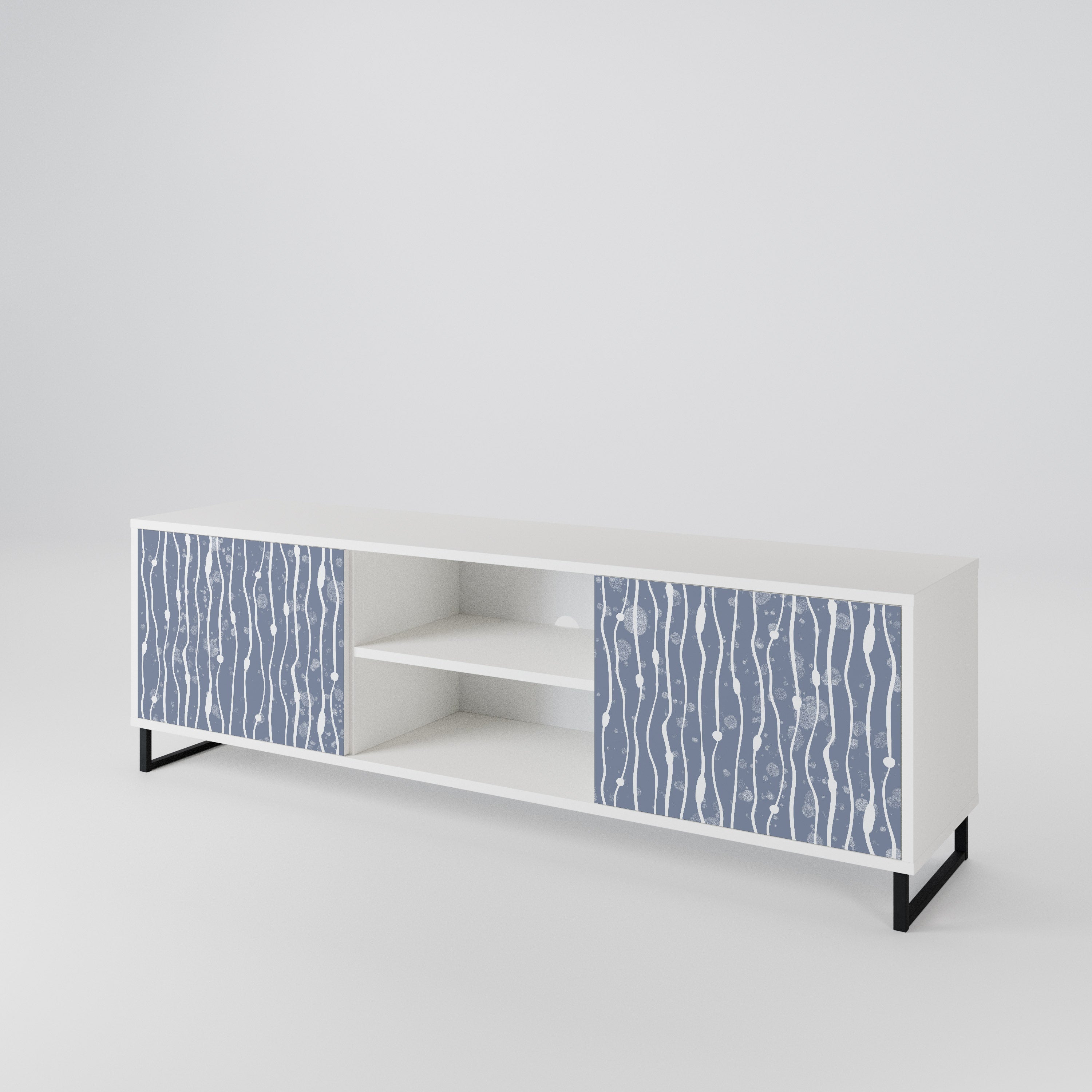 GRAPHITE RAIN 2-Door TV Cabinet
