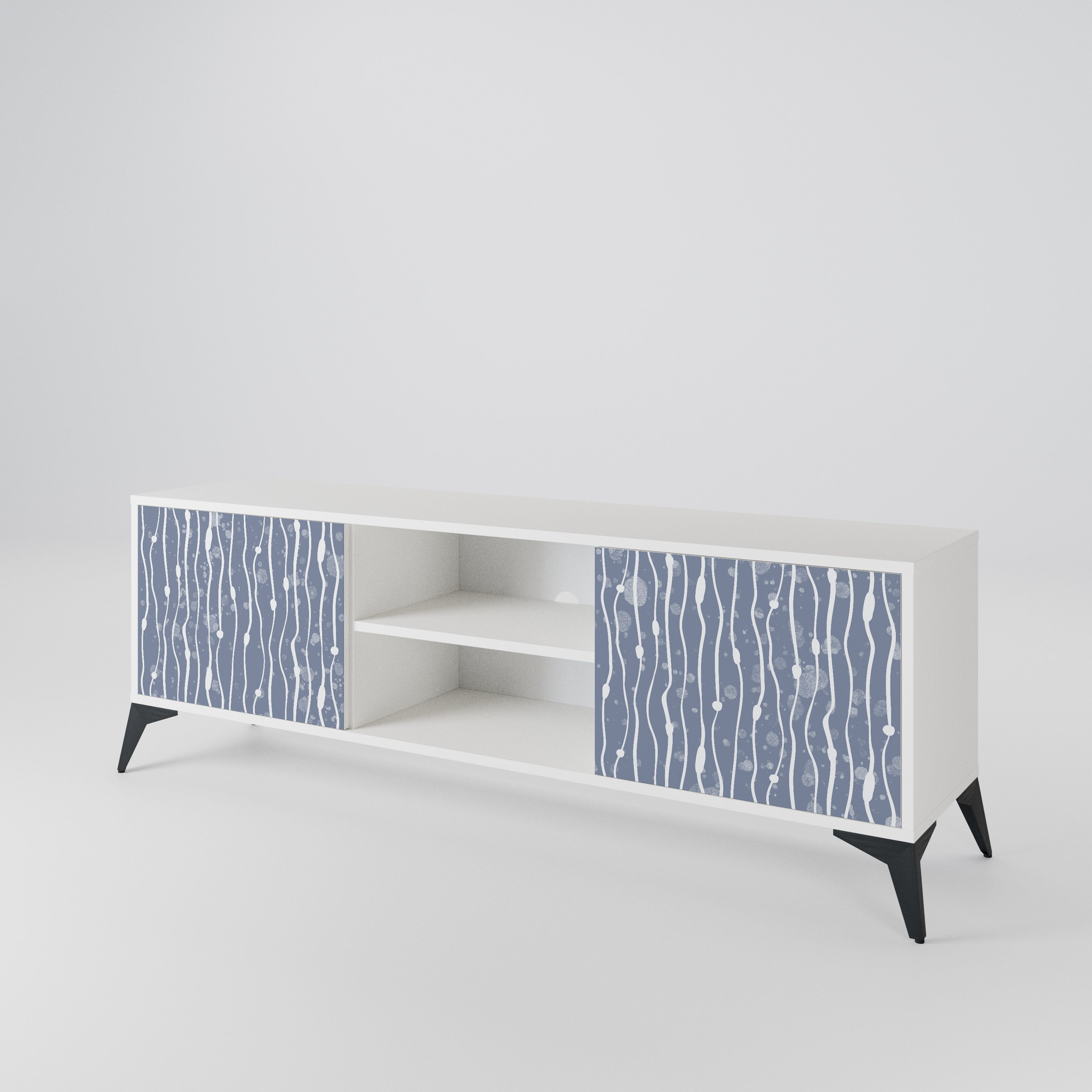 GRAPHITE RAIN 2-Door TV Cabinet