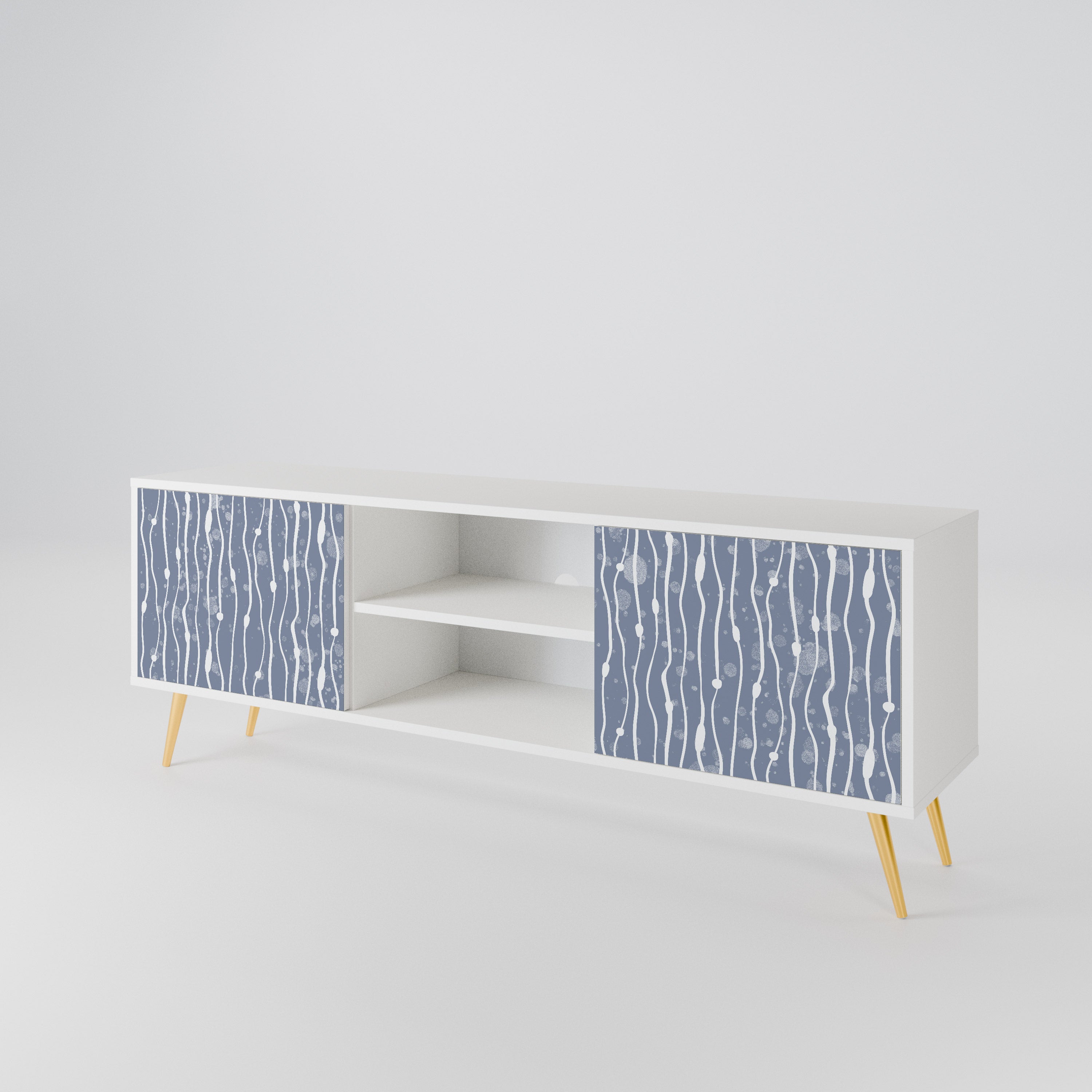 GRAPHITE RAIN 2-Door TV Cabinet