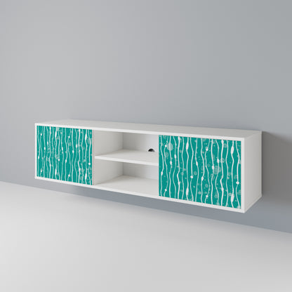 TURQUOISE RAIN 2-Door TV Cabinet