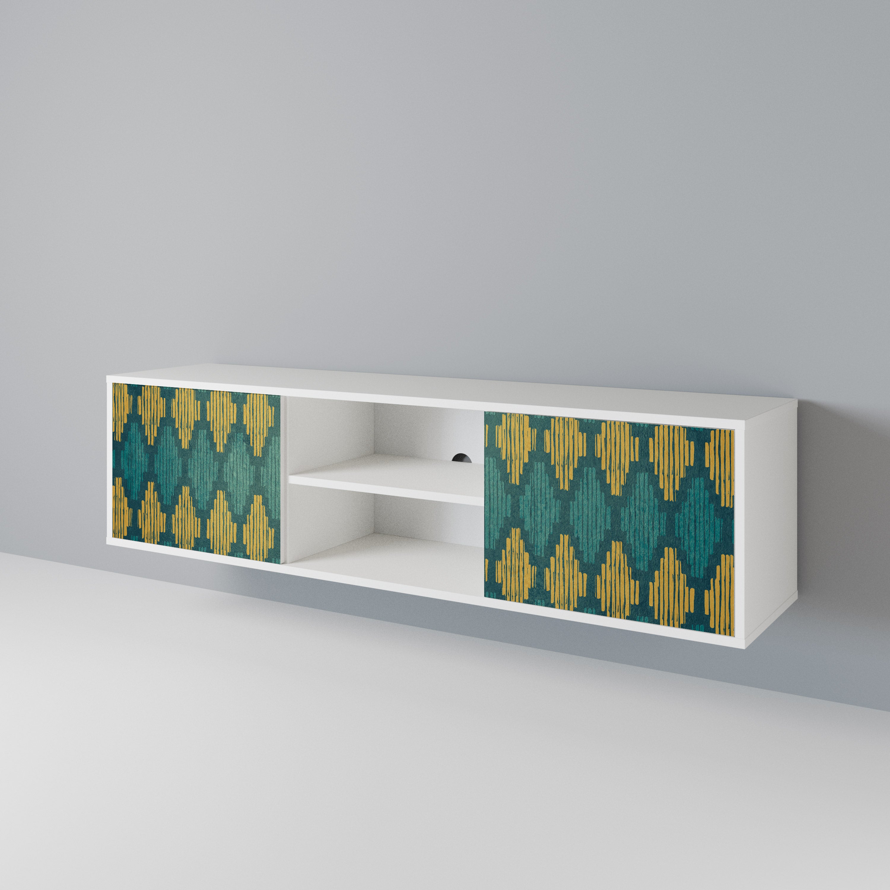 POLYGONS 2-Door TV Cabinet