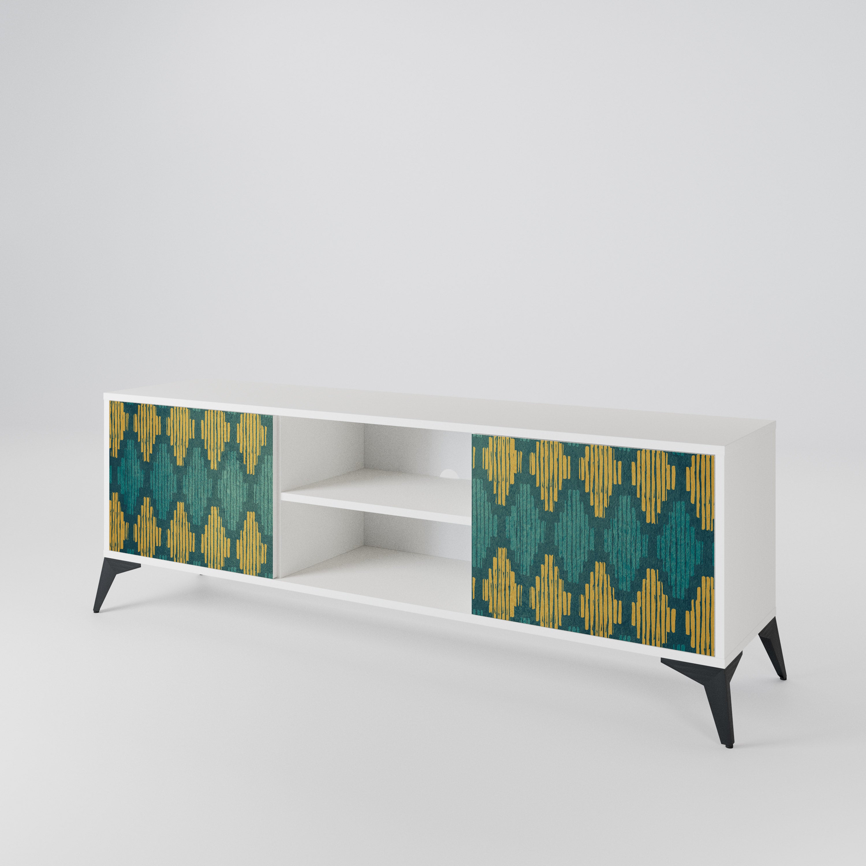 POLYGONS 2-Door TV Cabinet