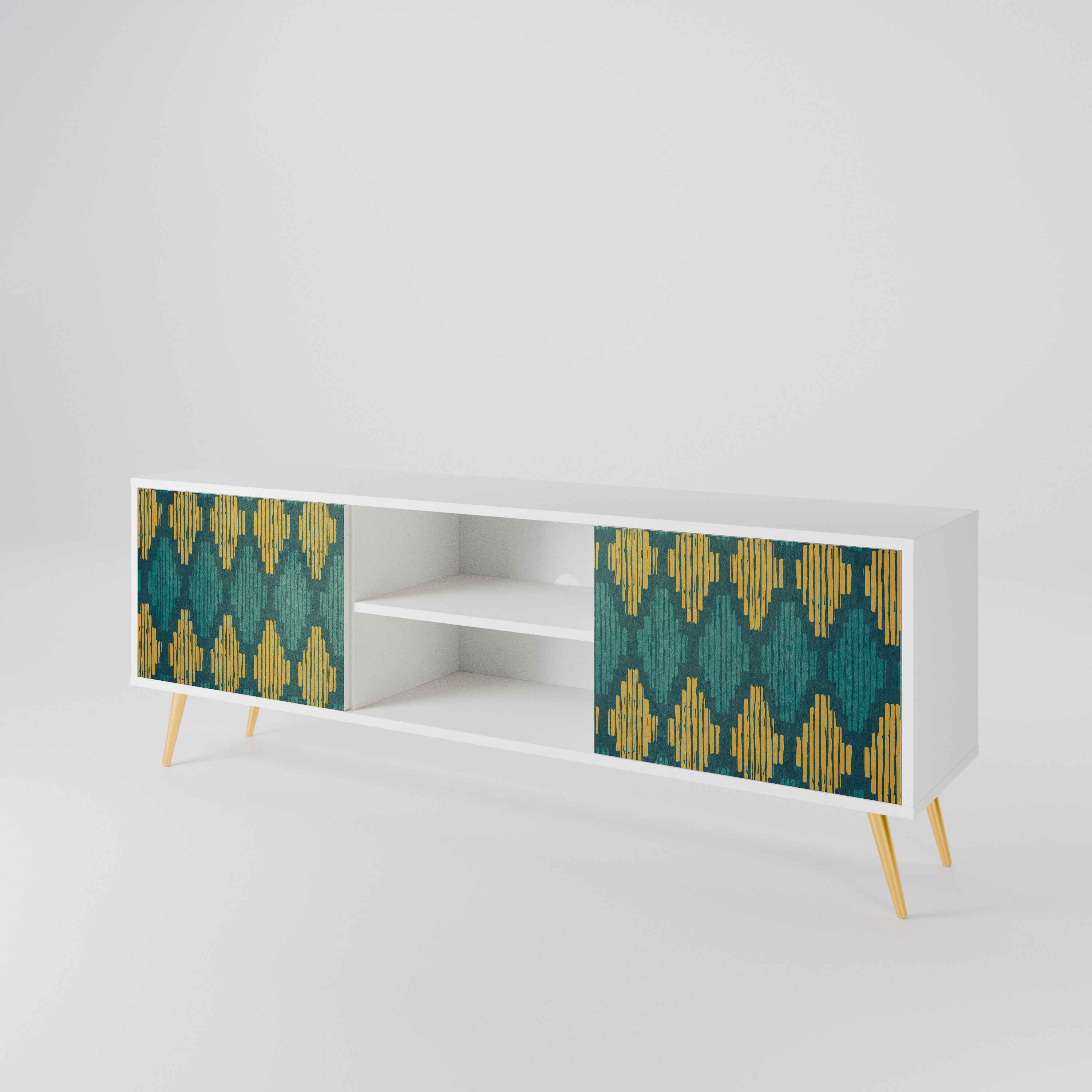 POLYGONS 2-Door TV Cabinet