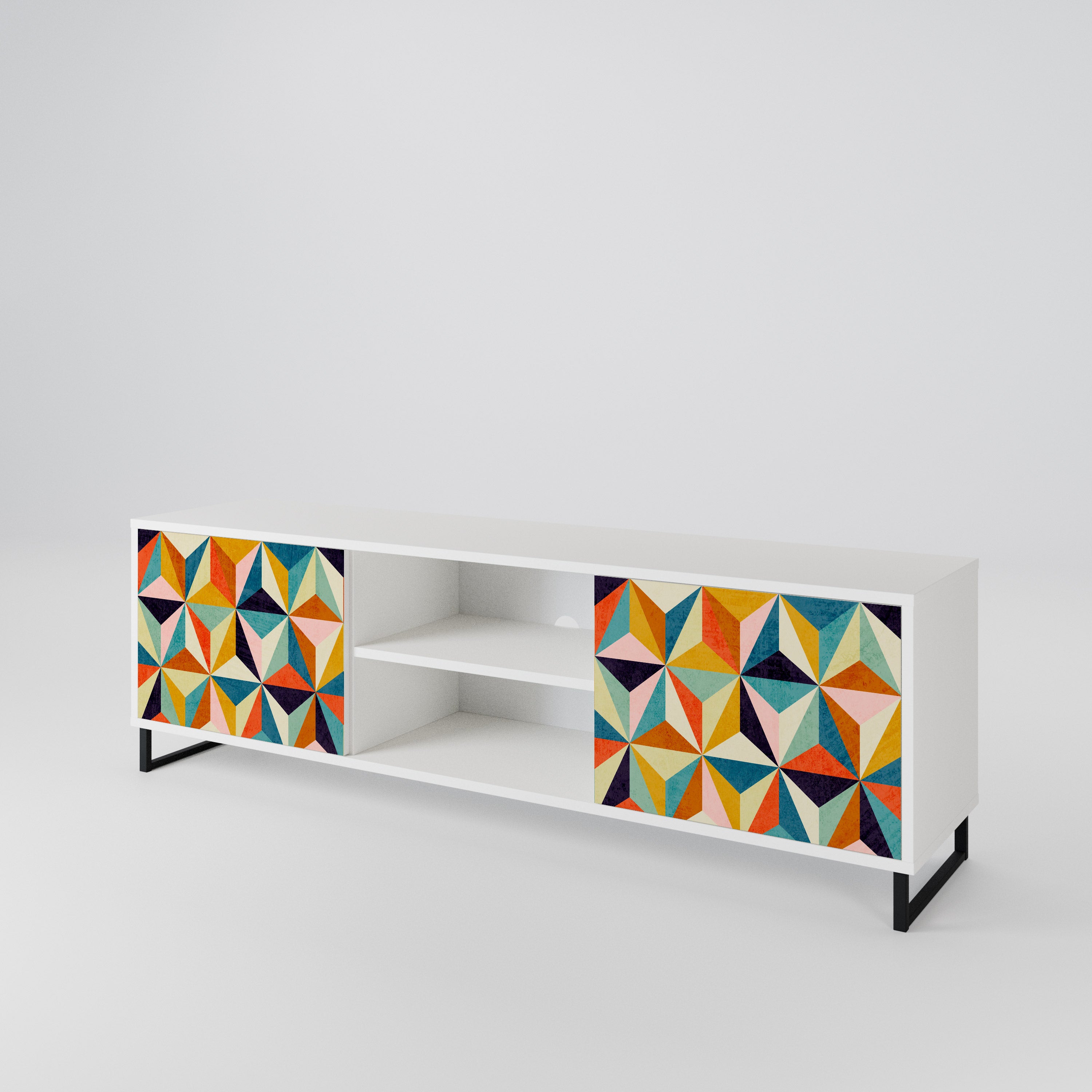 TESSELATE TREASURES 2-Door TV Cabinet