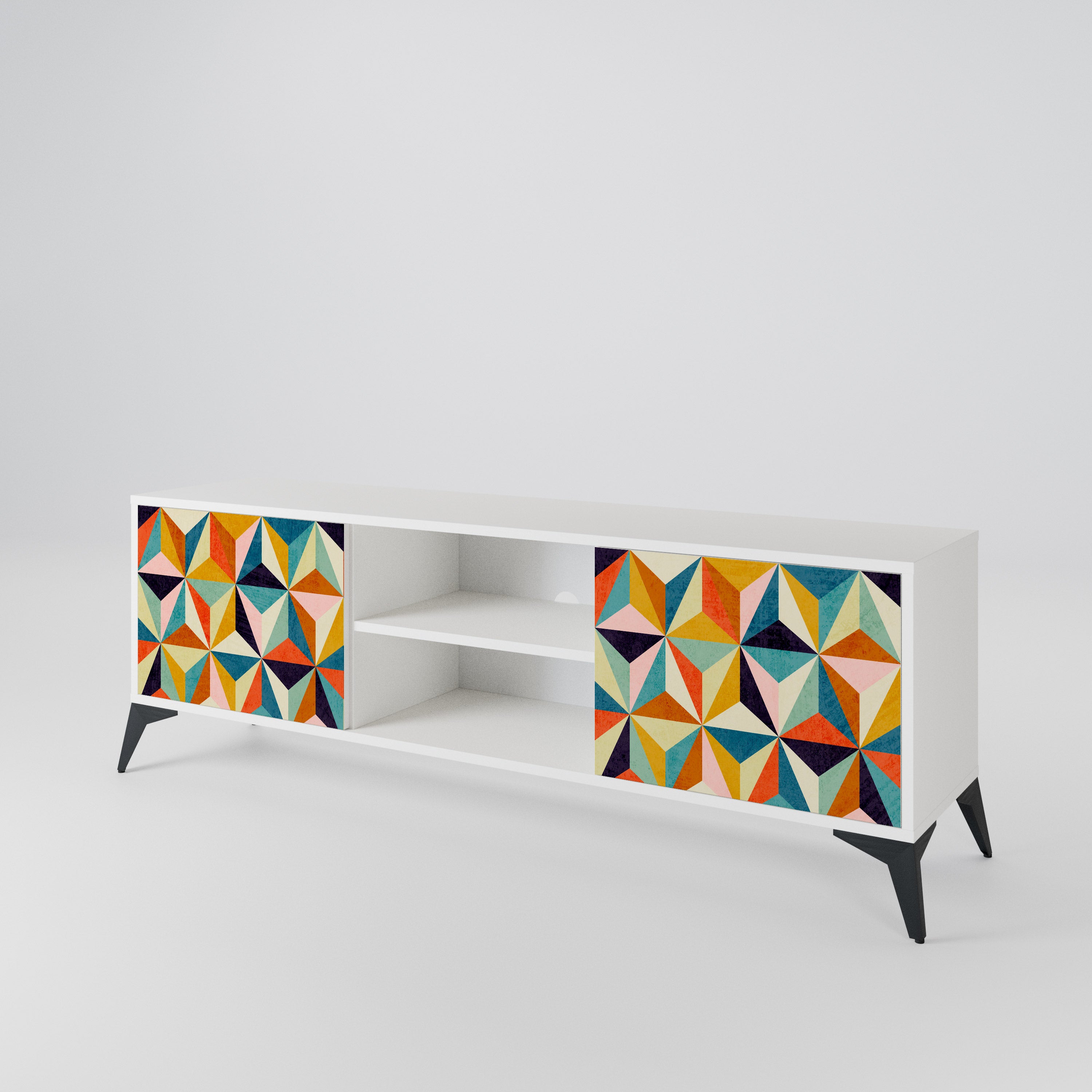 TESSELATE TREASURES 2-Door TV Cabinet