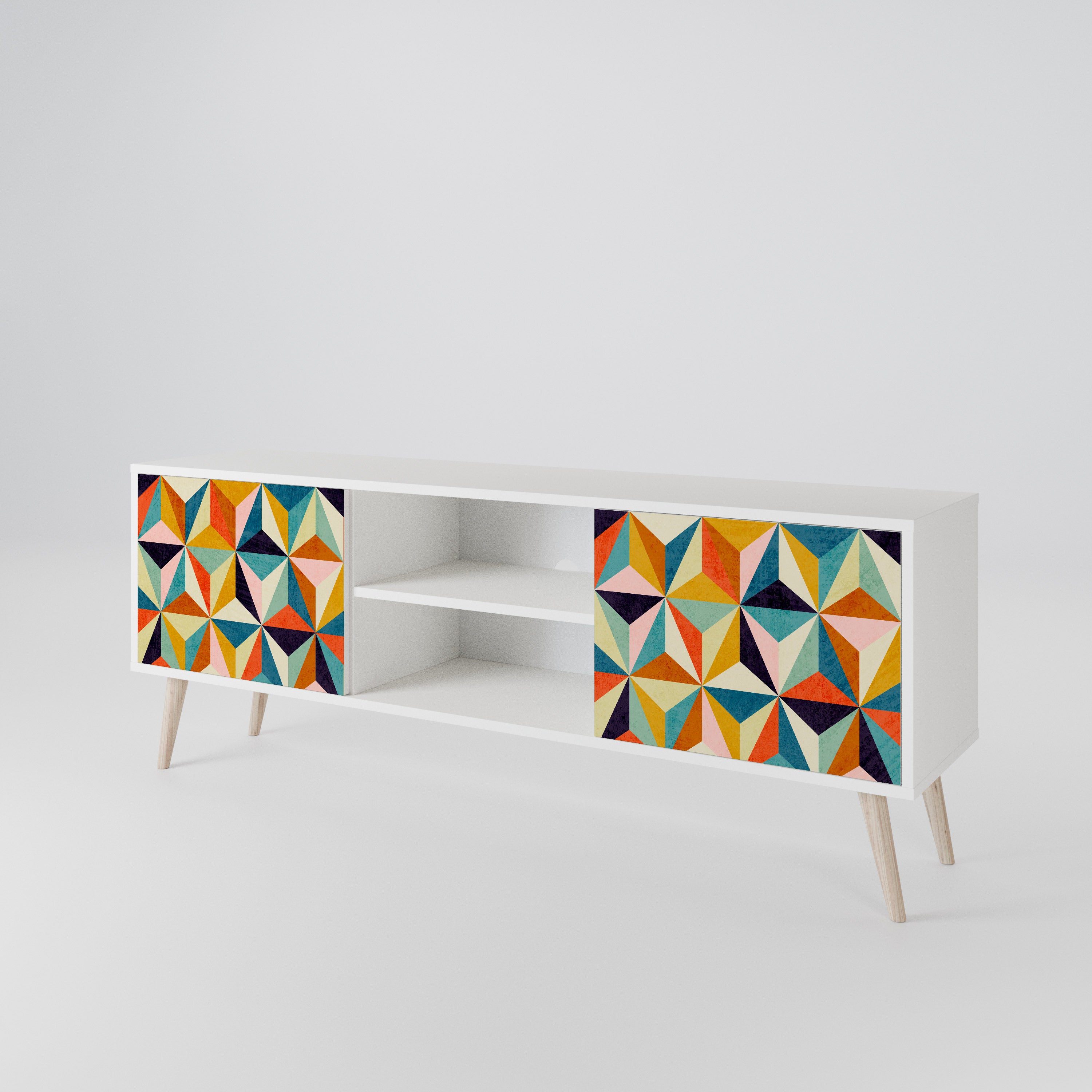 TESSELATE TREASURES 2-Door TV Cabinet