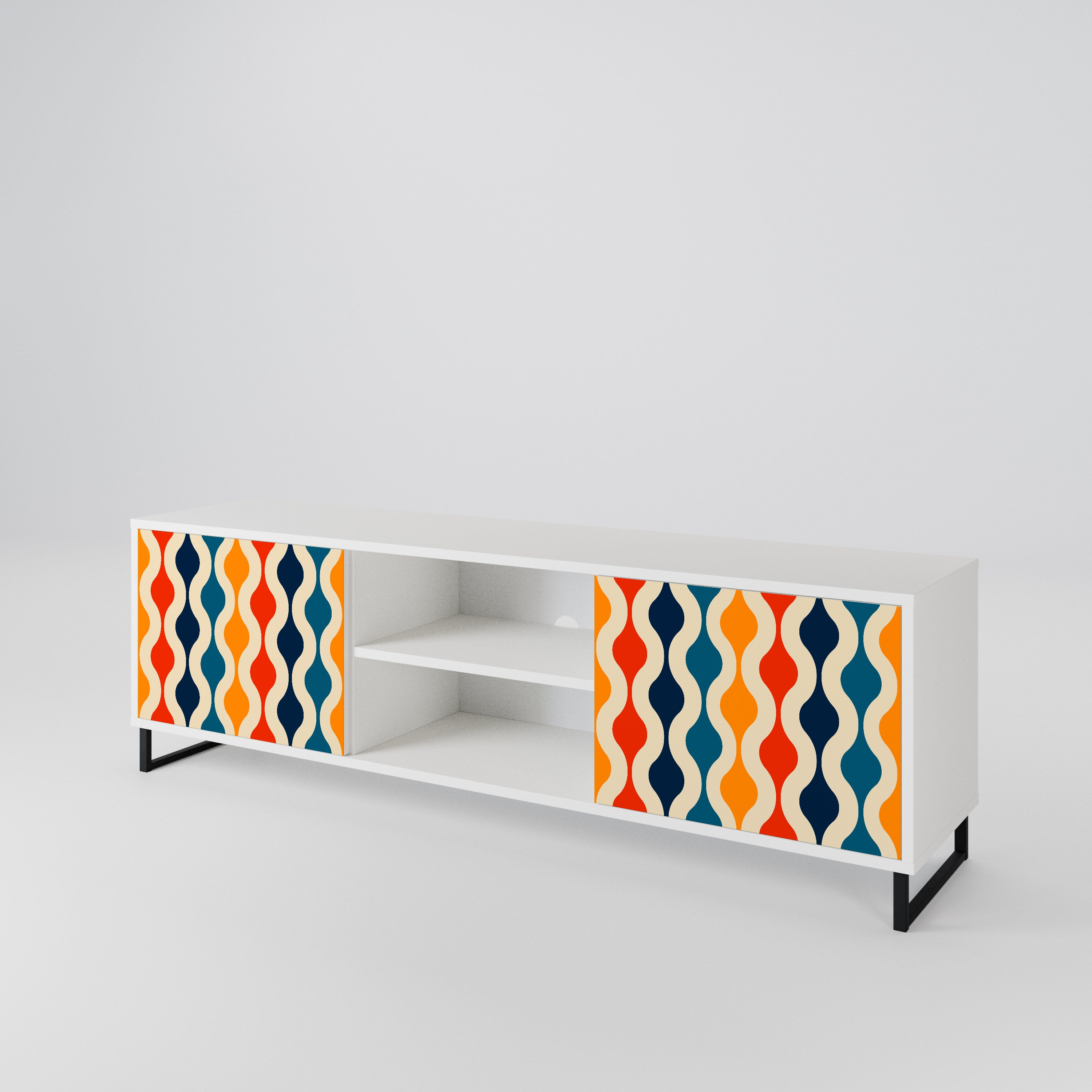 COLORFUL NOSTALGIA 2-Door TV Cabinet
