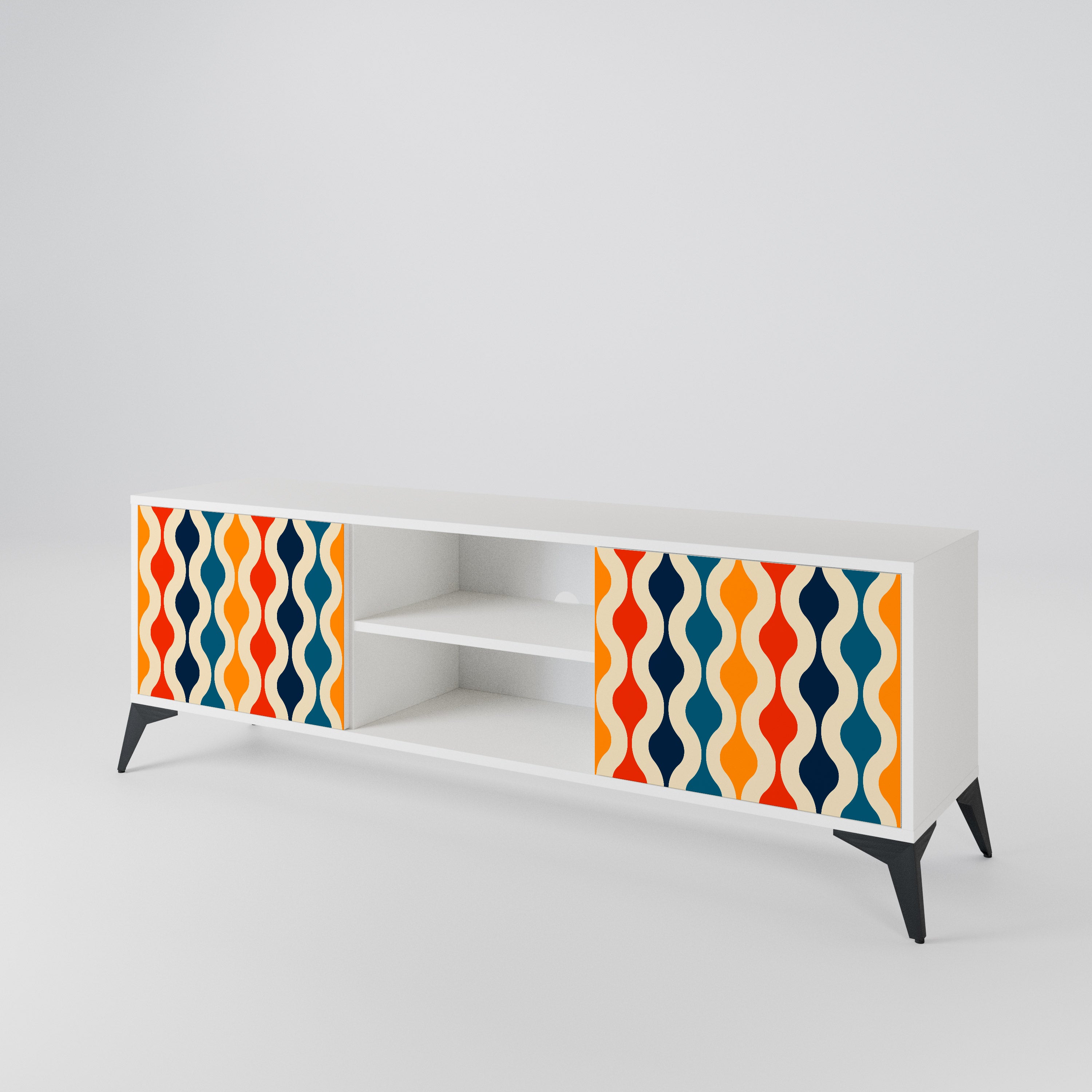 COLORFUL NOSTALGIA 2-Door TV Cabinet