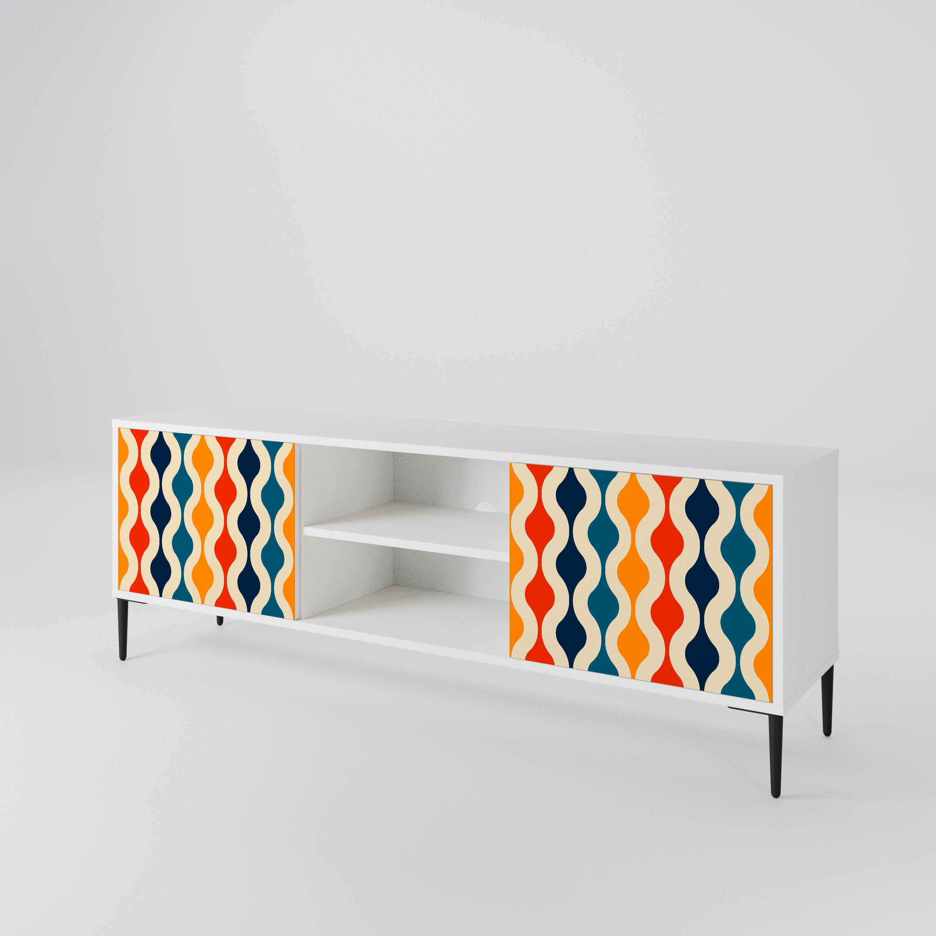 COLORFUL NOSTALGIA 2-Door TV Cabinet
